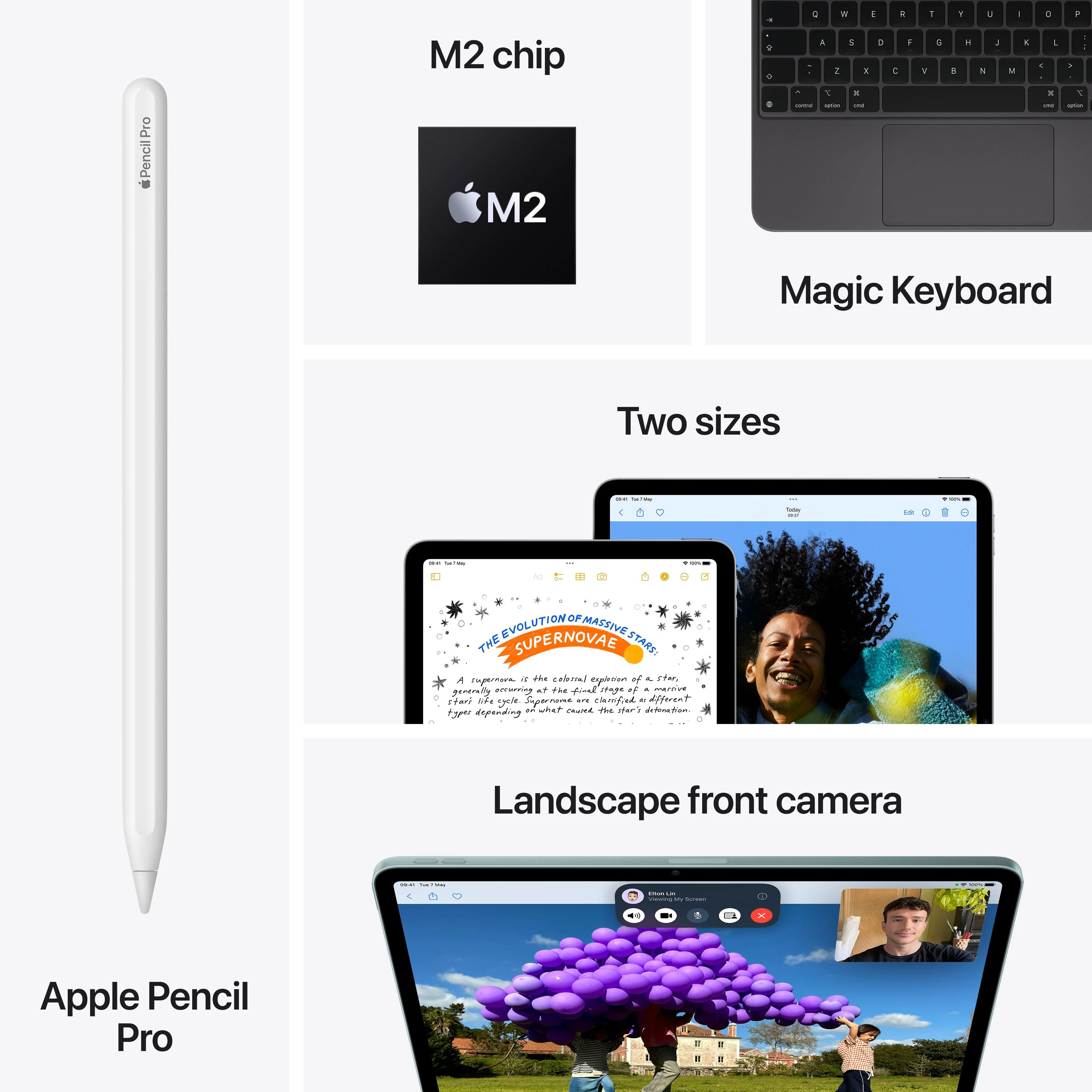 13-inch iPad Air Wi-Fi 256GB - Space Grey (M2) - Image 9