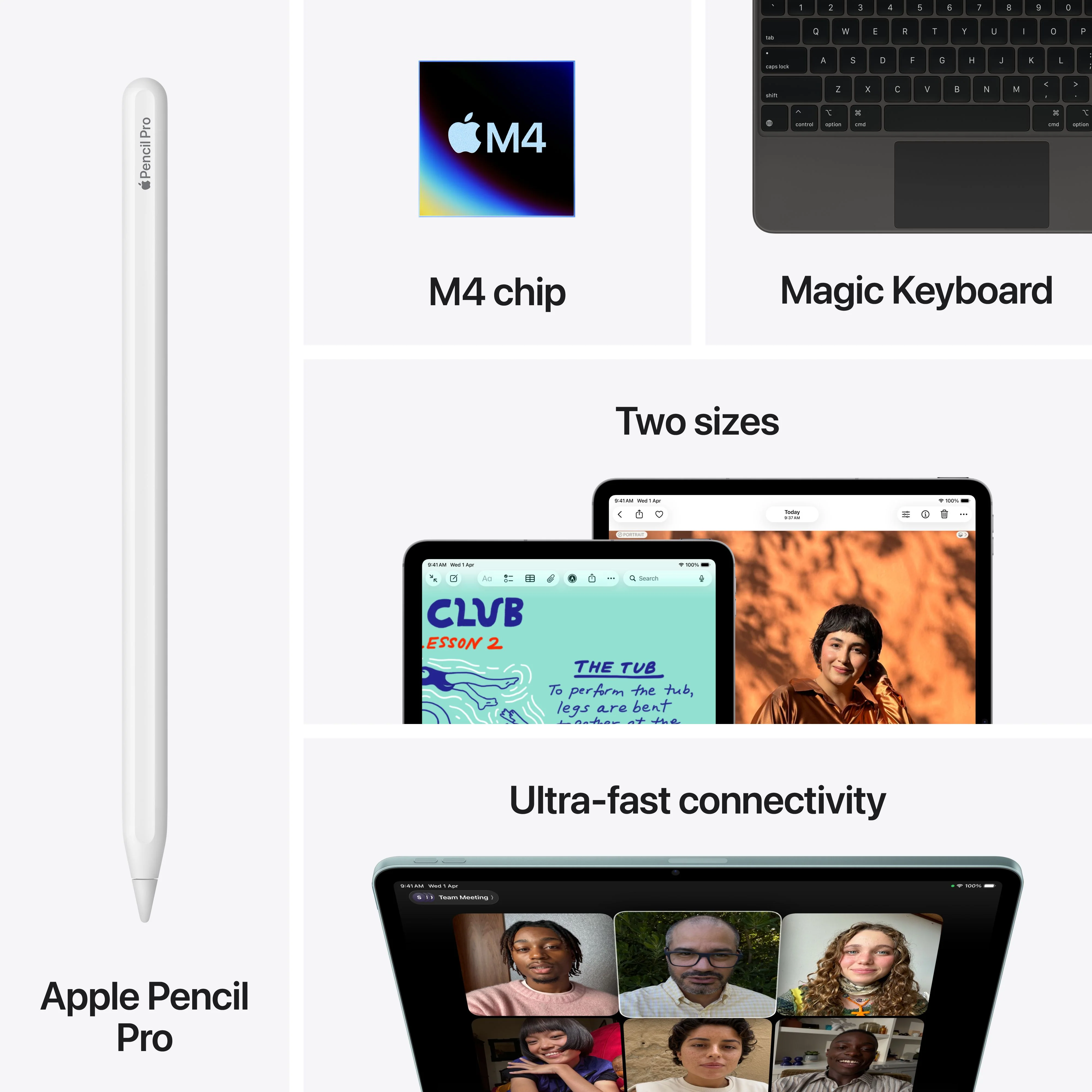 13-inch iPad Air Wi-Fi + Cellular 256GB - Blue (M4) - Image 9