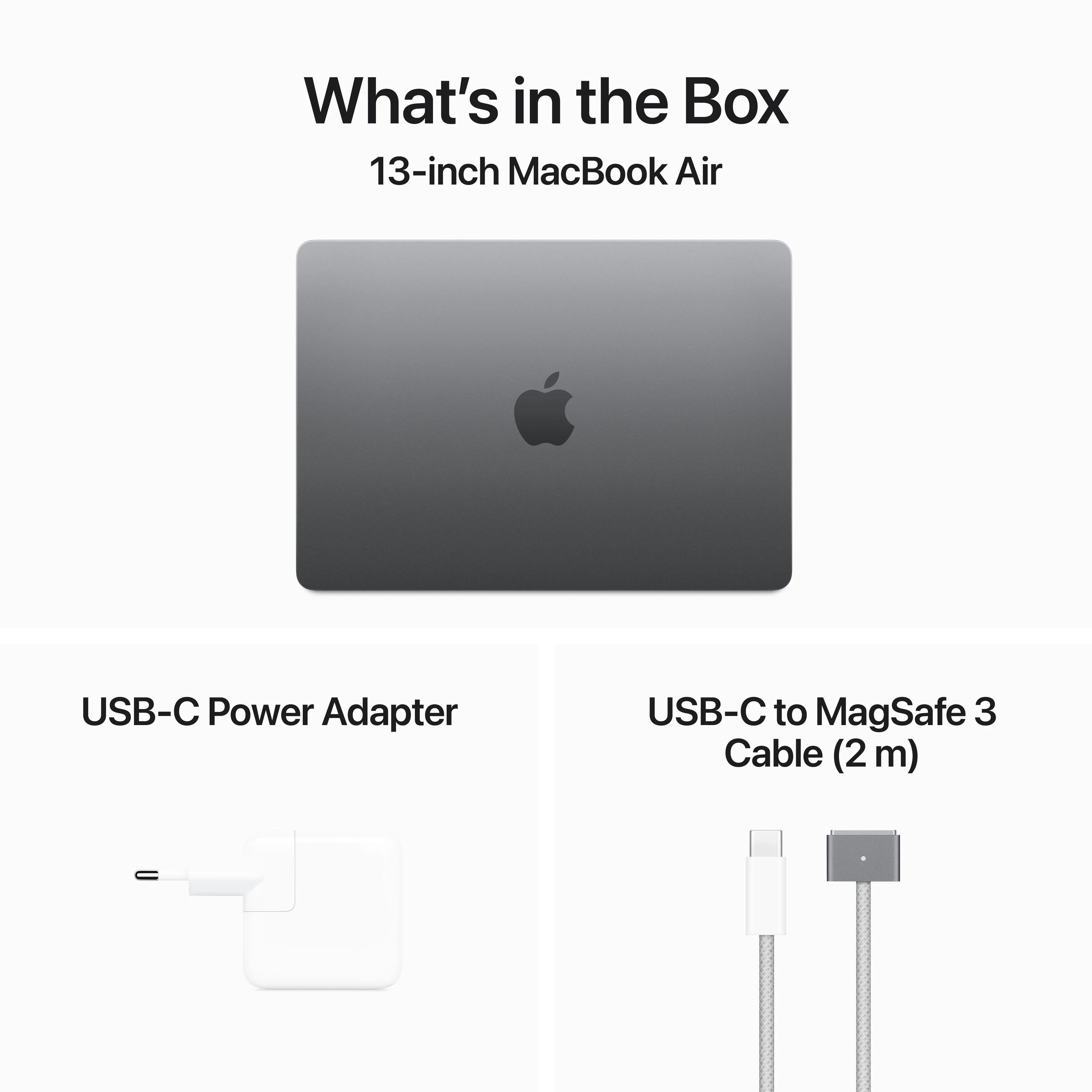 13-inch MacBook Air: Apple M3 chip with 8‑core CPU and 10‑core GPU, 512GB SSD - Space Gray - Image 9