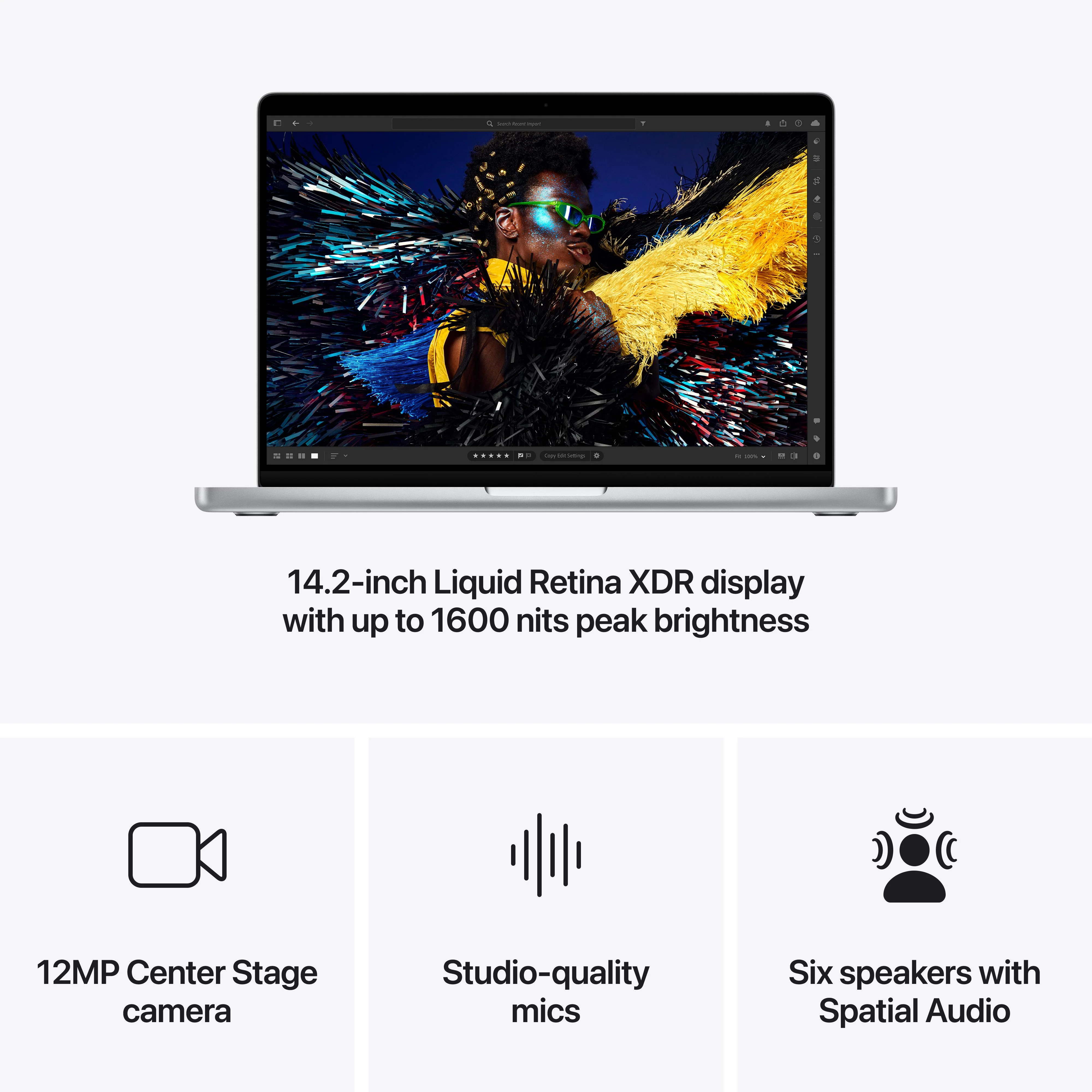 14-inch MacBook Pro: Apple M4 Max chip with 14‑core CPU and 32‑core GPU, 1TB SSD - Silver - Image 6