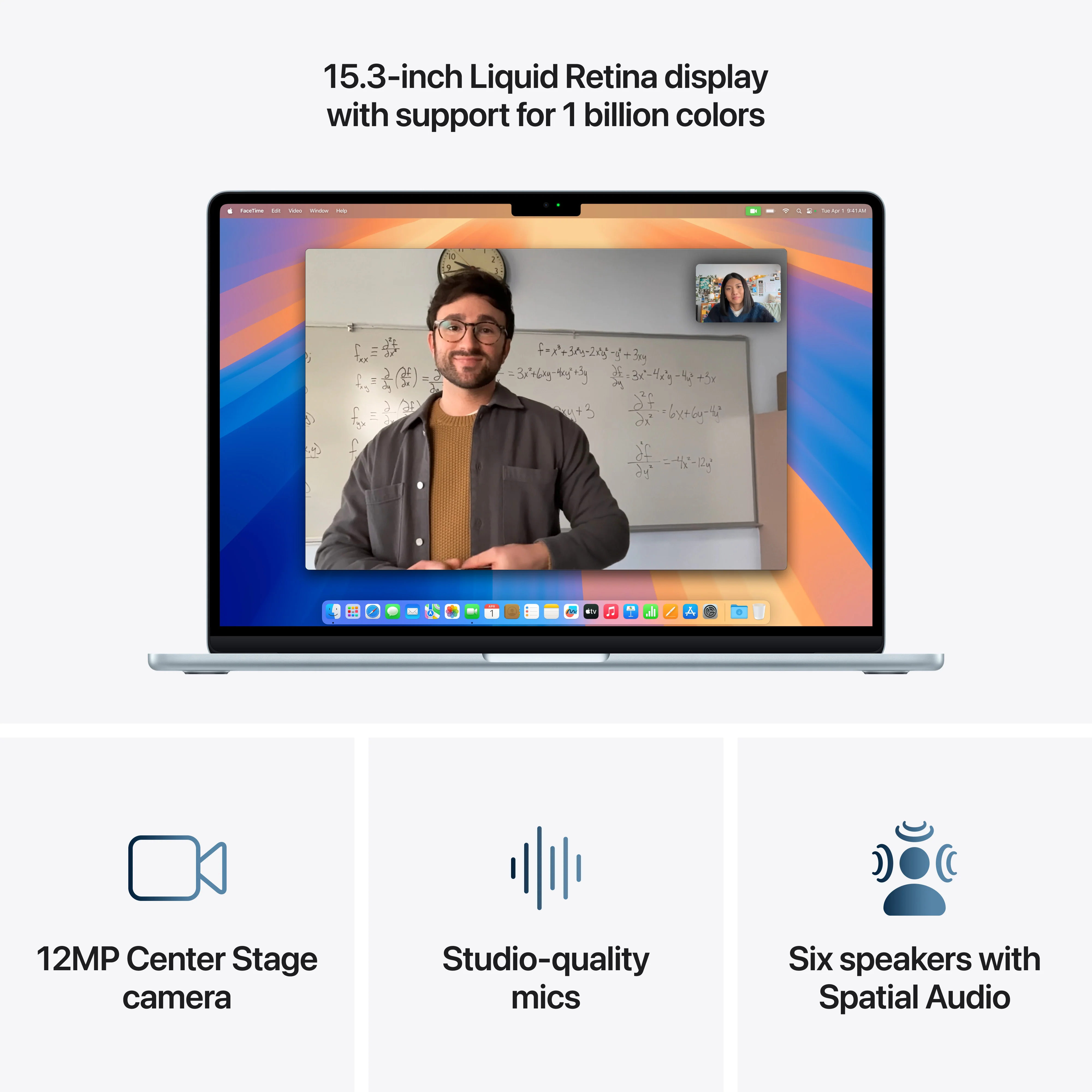 15-inch MacBook Air: Apple M4 chip with 10-core CPU and 10-core GPU, 256GB SSD - Sky Blue - Image 5