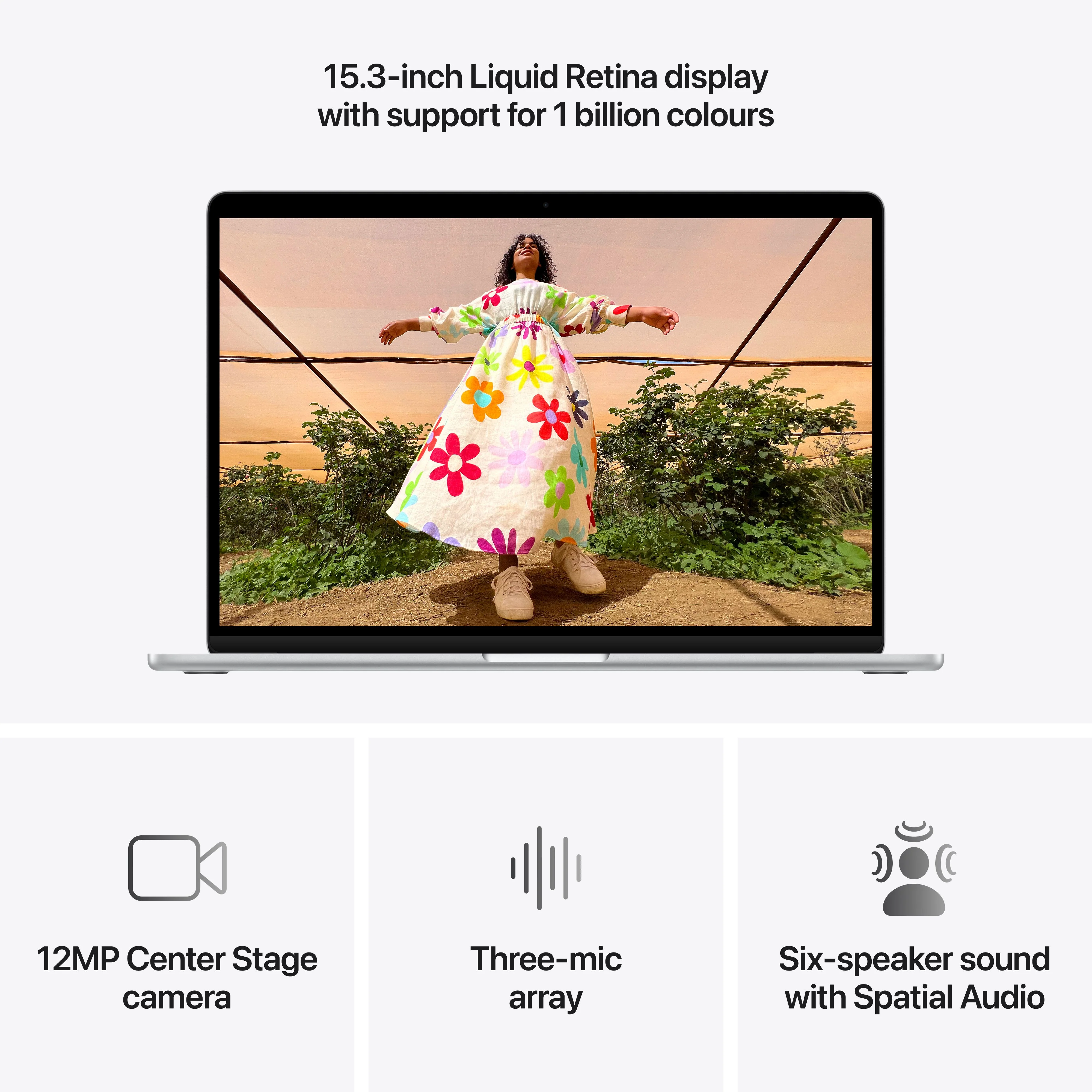 15-inch MacBook Air: Apple M5 chip with 10-core CPU and 10-core GPU, 512GB SSD - Silver - Image 5