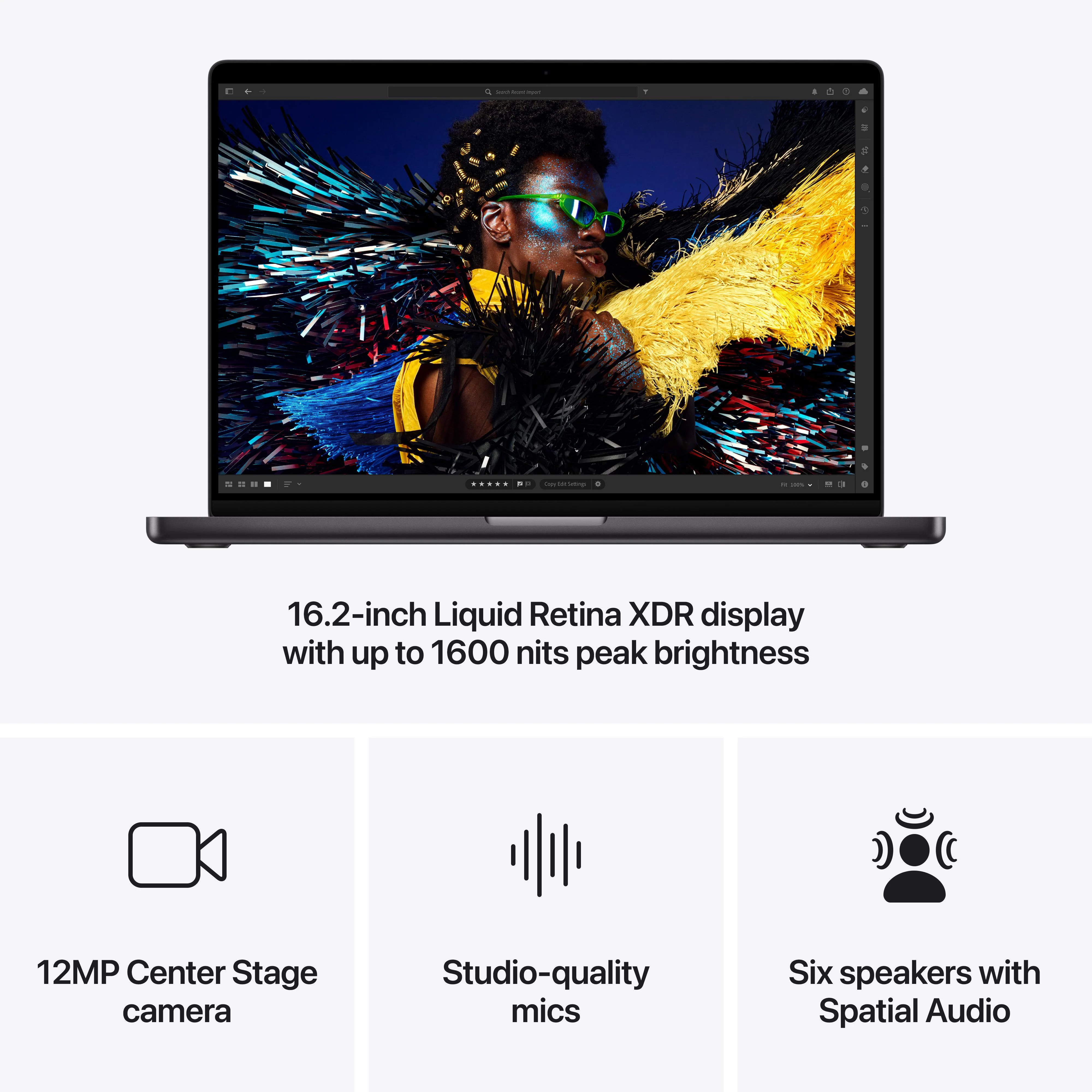 16-inch MacBook Pro: Apple M4 Max chip with 16‑core CPU and 40‑core GPU, 1TB SSD - Space Black - Image 6