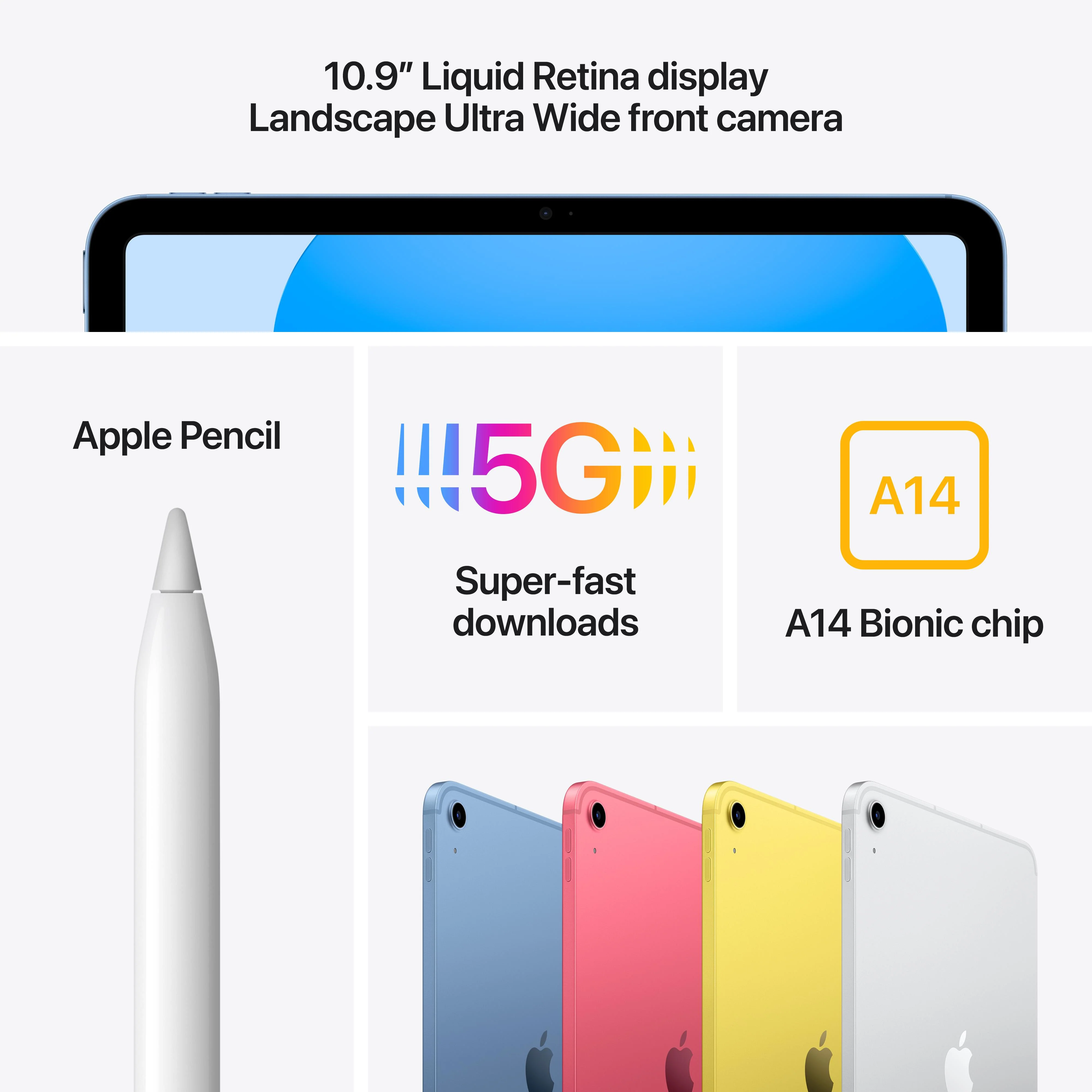 10.9-inch iPad Wi-Fi + Cellular 256GB - Blue (10th generation) - Image 6