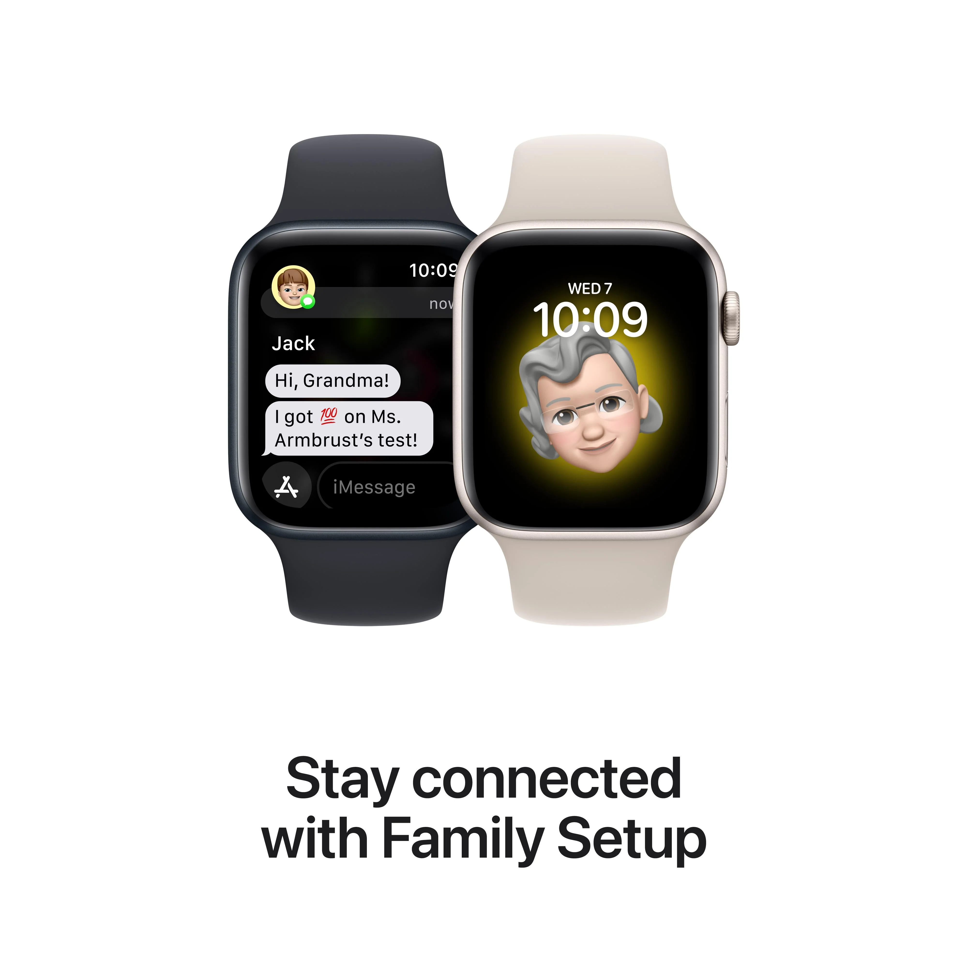 Apple Watch SE GPS + Cellular 40mm Starlight Aluminium Case with Starlight Sport Band - Regular - Image 5