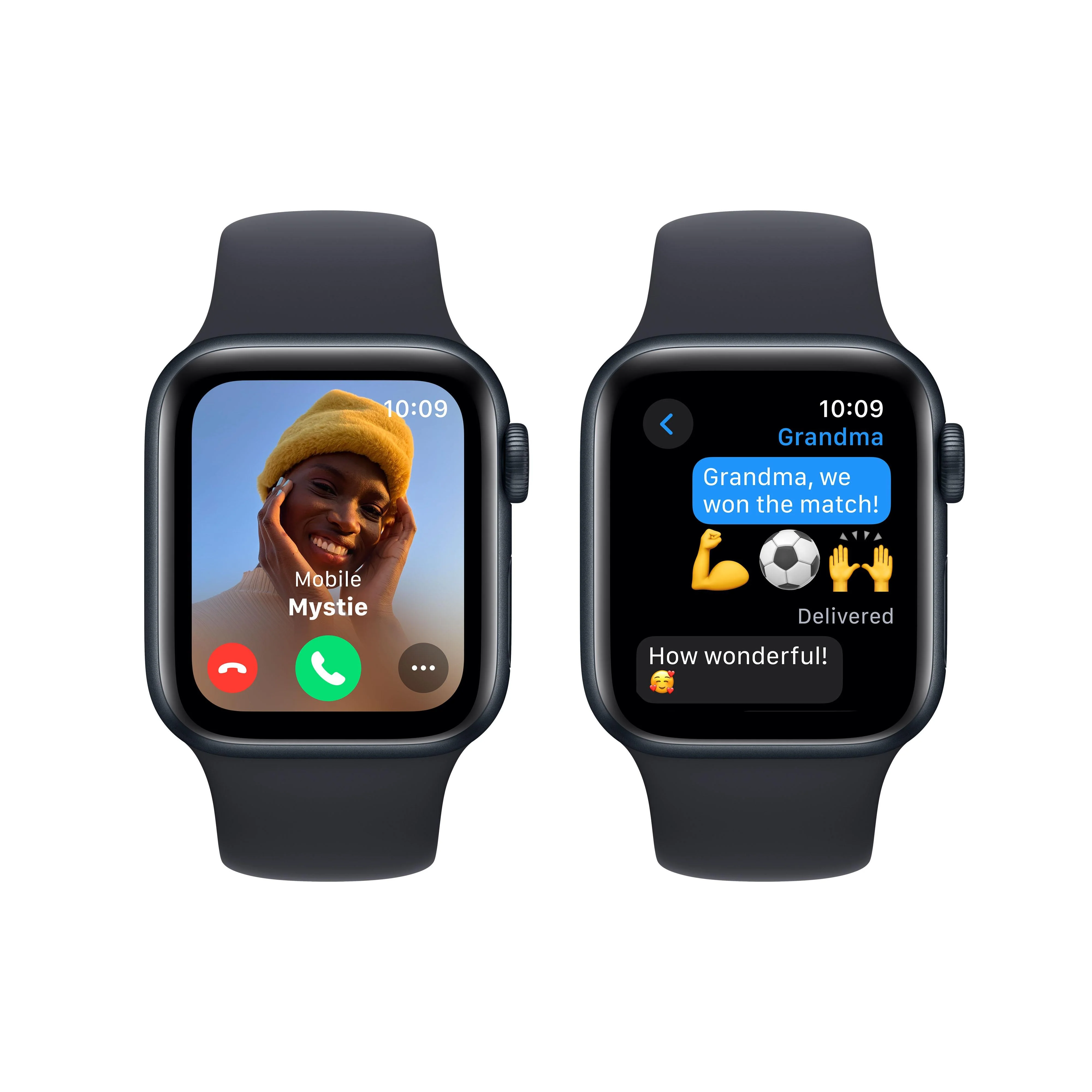 Apple Watch SE GPS 40mm Midnight Aluminium Case with Midnight Sport Band - S/M - Image 4