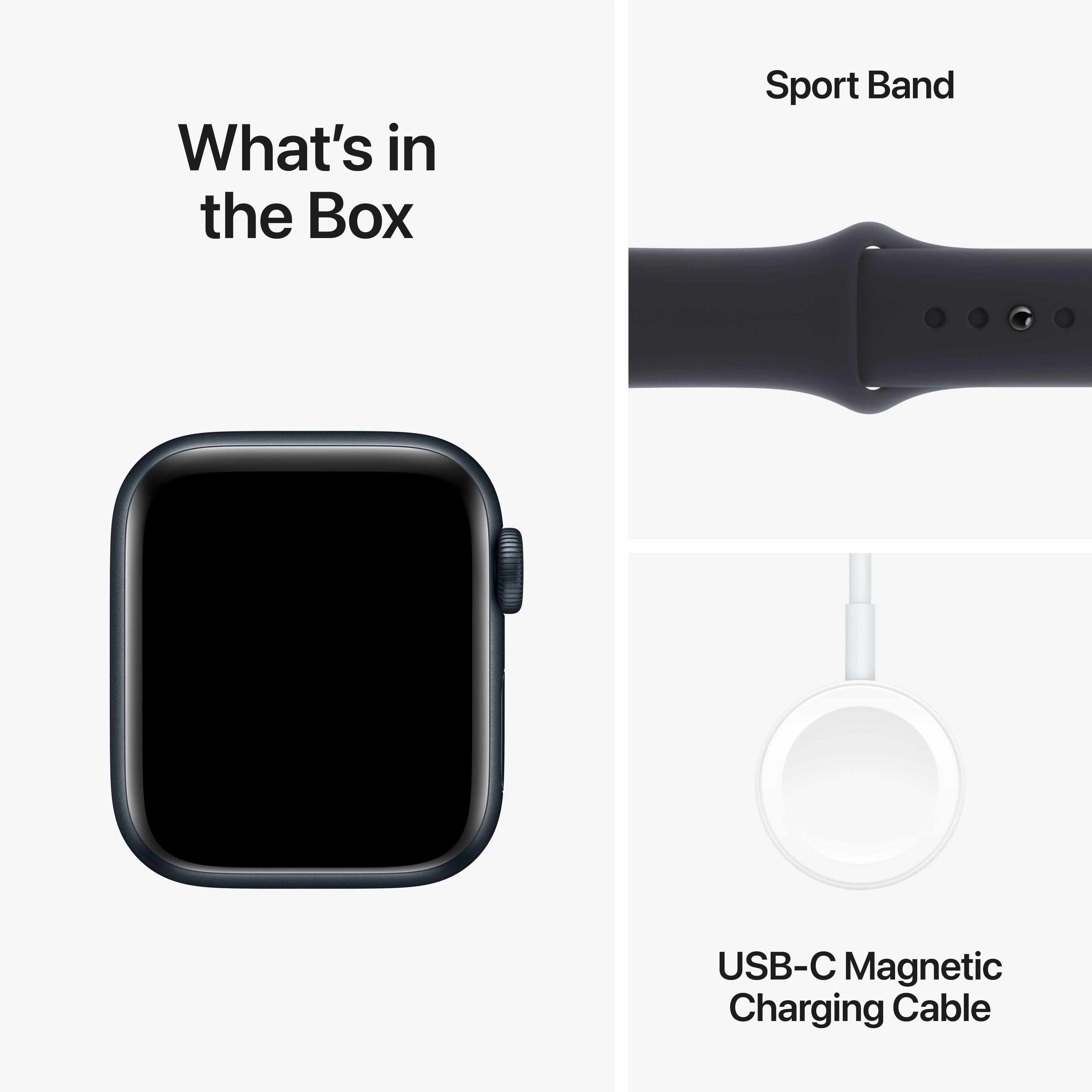 Apple Watch SE GPS + Cellular 40mm Midnight Aluminium Case with Midnight Sport Band - S/M - Image 8