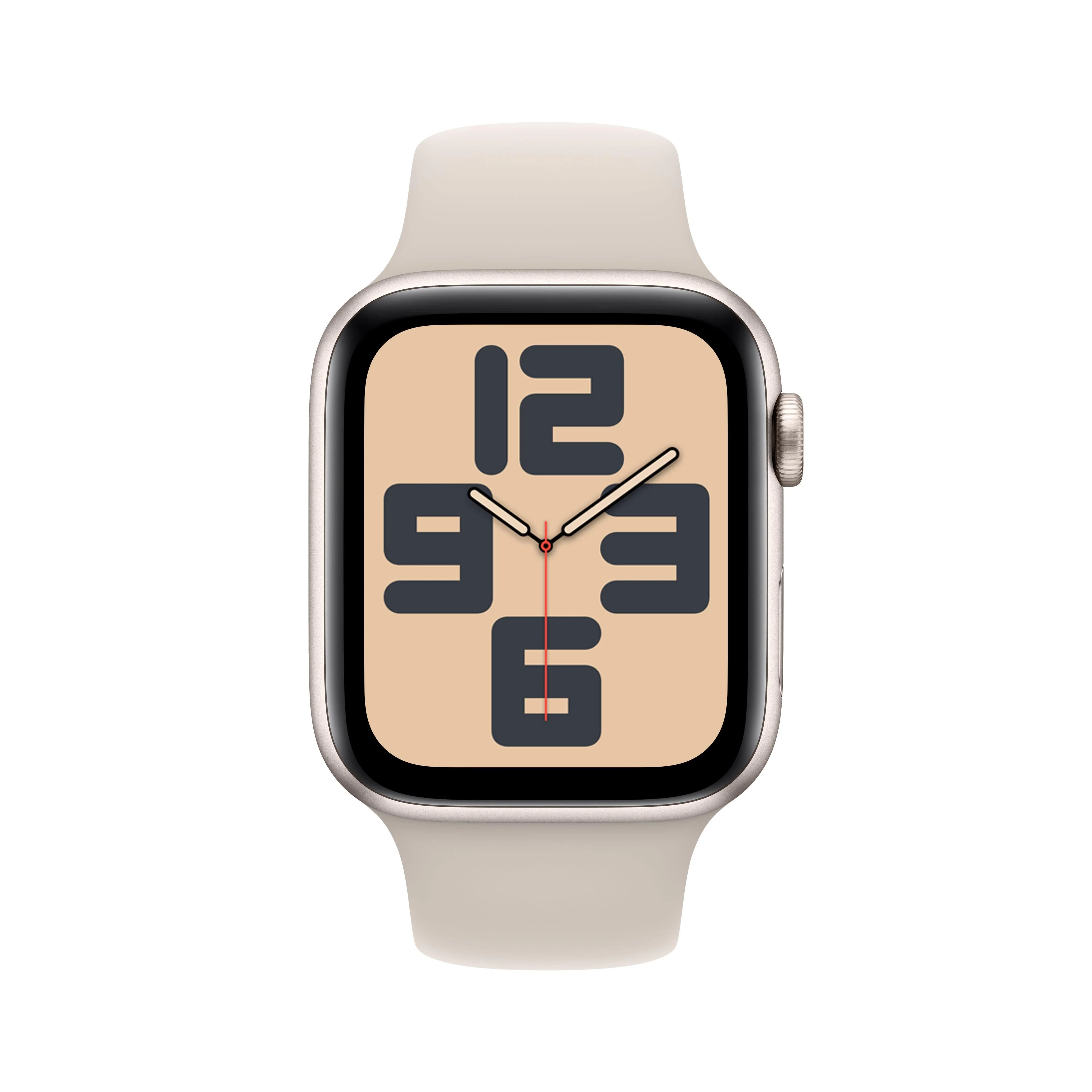 Apple Watch SE GPS + Cellular 44mm Starlight Aluminium Case with Starlight Sport Band - M/L - Image 2
