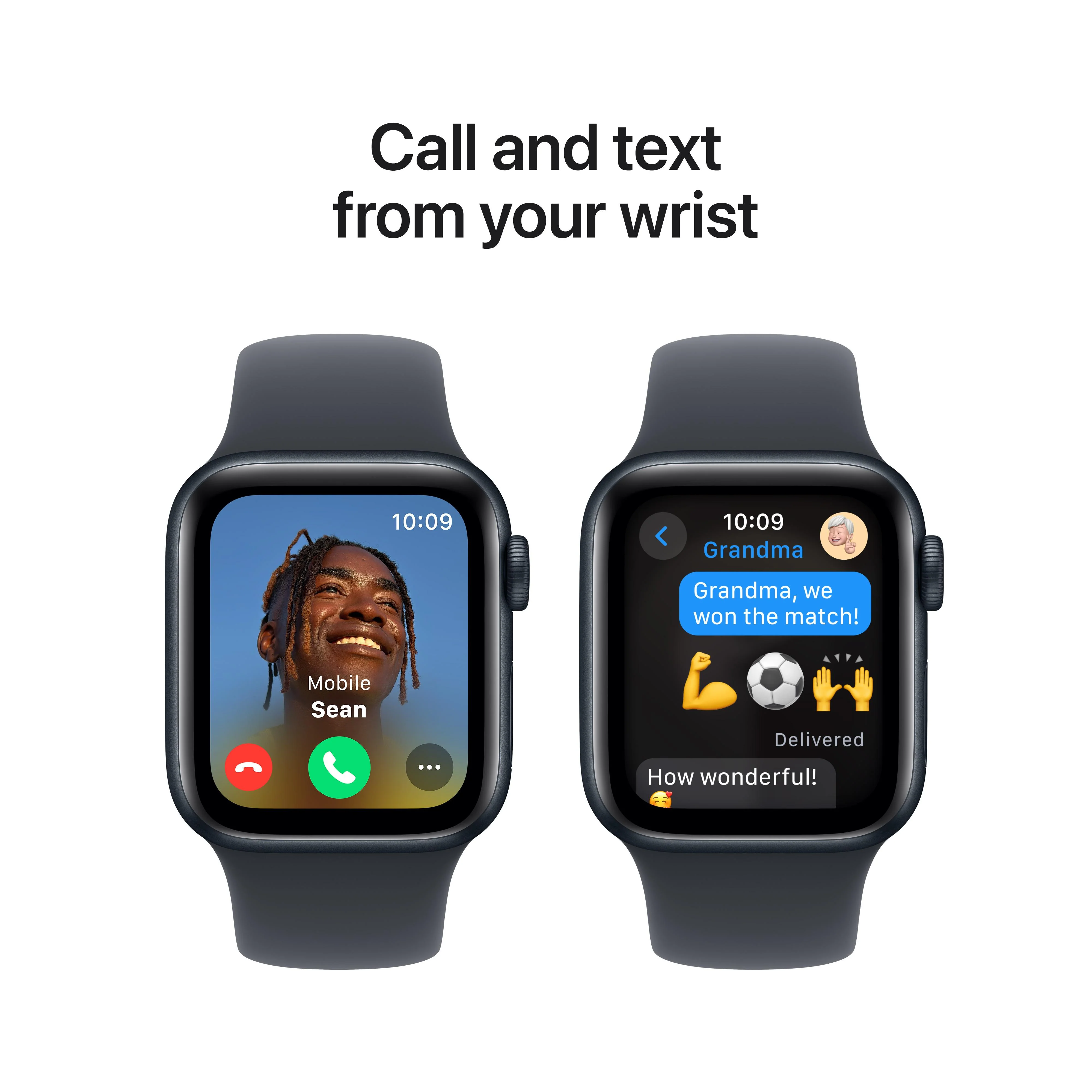 Apple Watch SE GPS 40mm Midnight Aluminium Case with Midnight Sport Band - S/M - Image 4