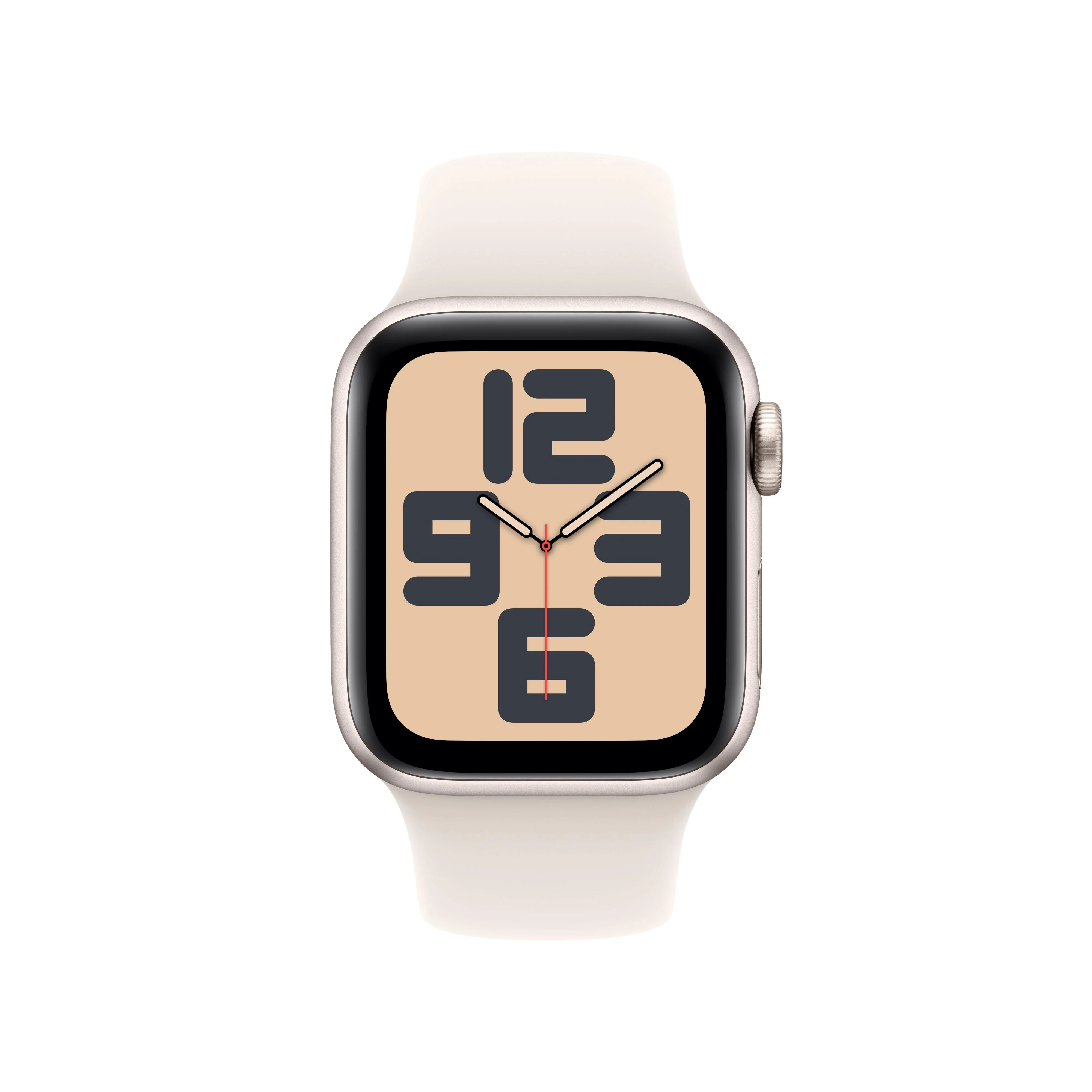 Apple Watch SE GPS 40mm Starlight Aluminium Case with Starlight Sport Band - S/M - Image 2