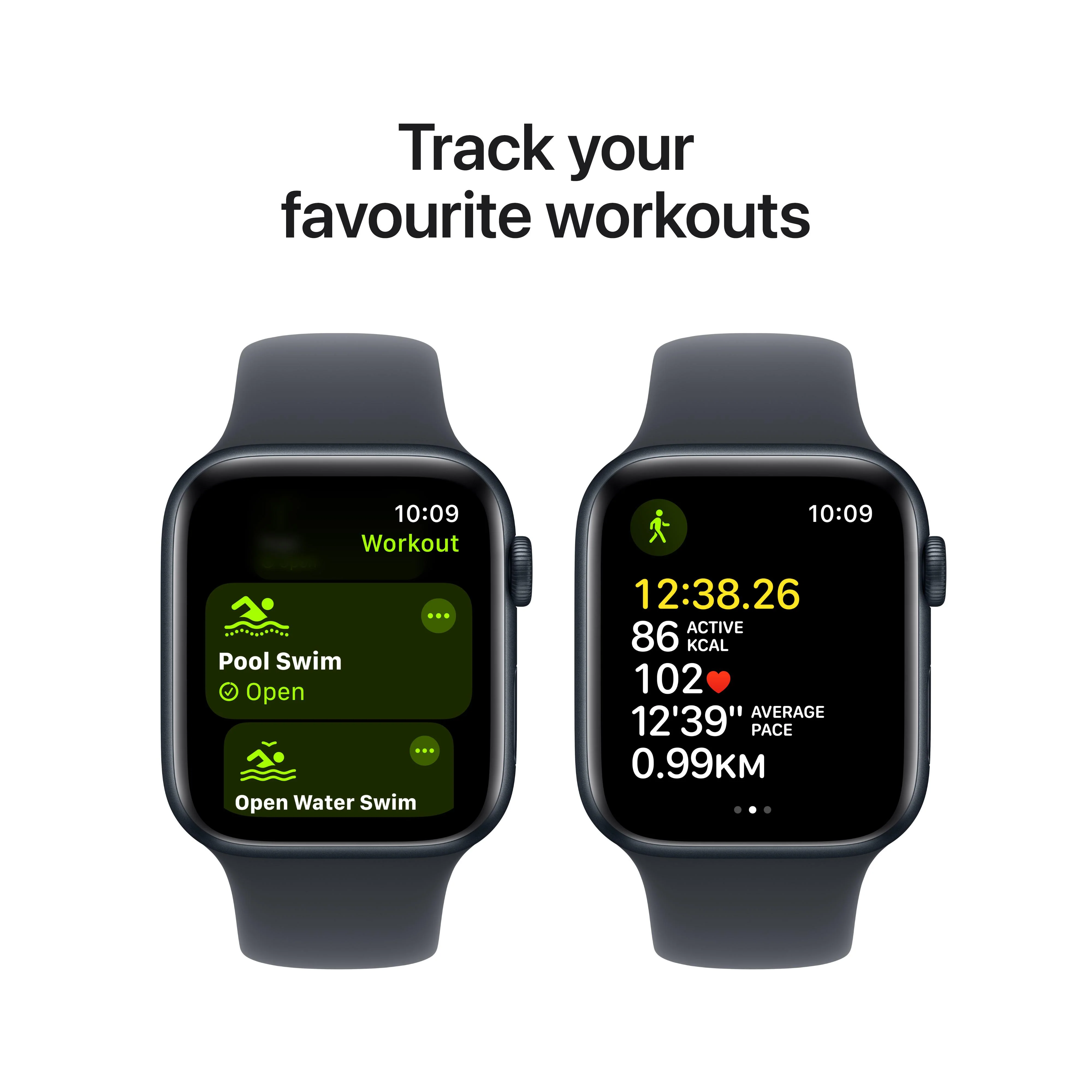 Apple Watch SE GPS 44mm Midnight Aluminium Case with Midnight Sport Band - M/L - Image 6