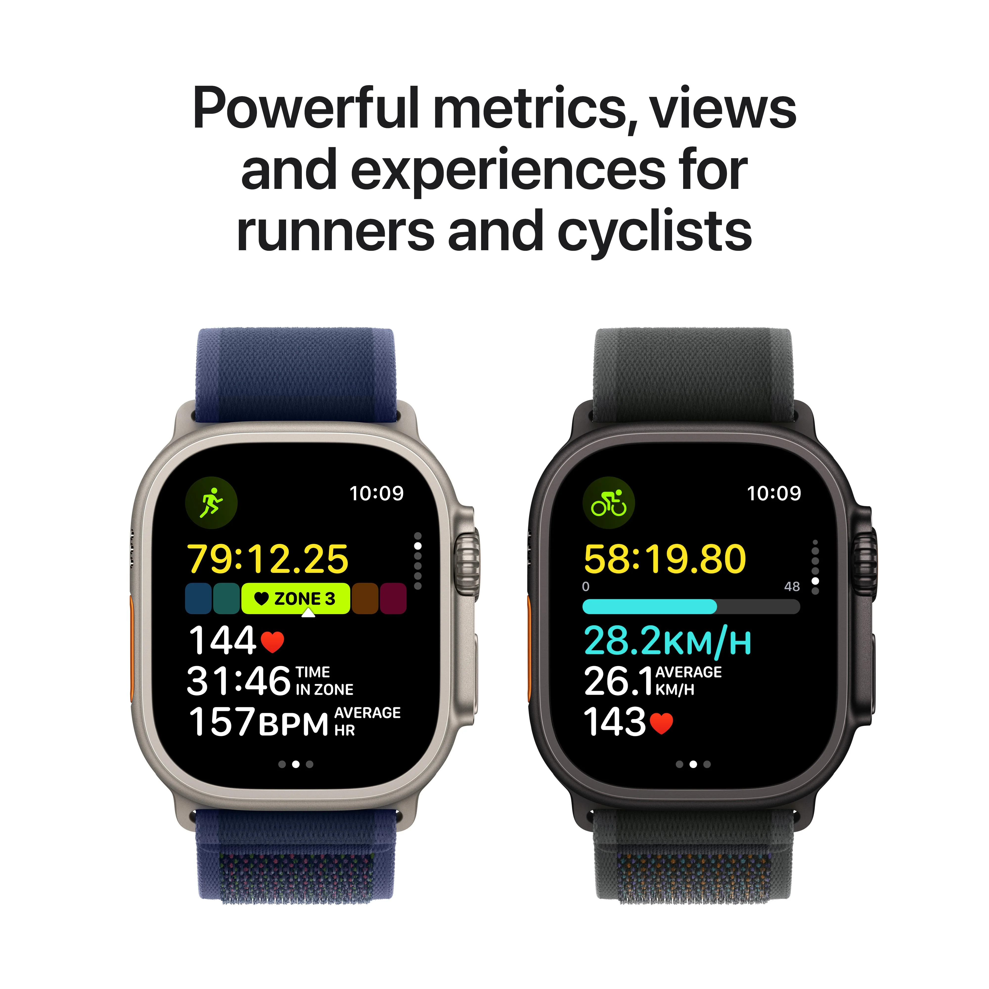 Apple Watch Ultra 2 GPS + Cellular 49mm Black Titanium Case with Dark Green Alpine Loop - L - Image 4