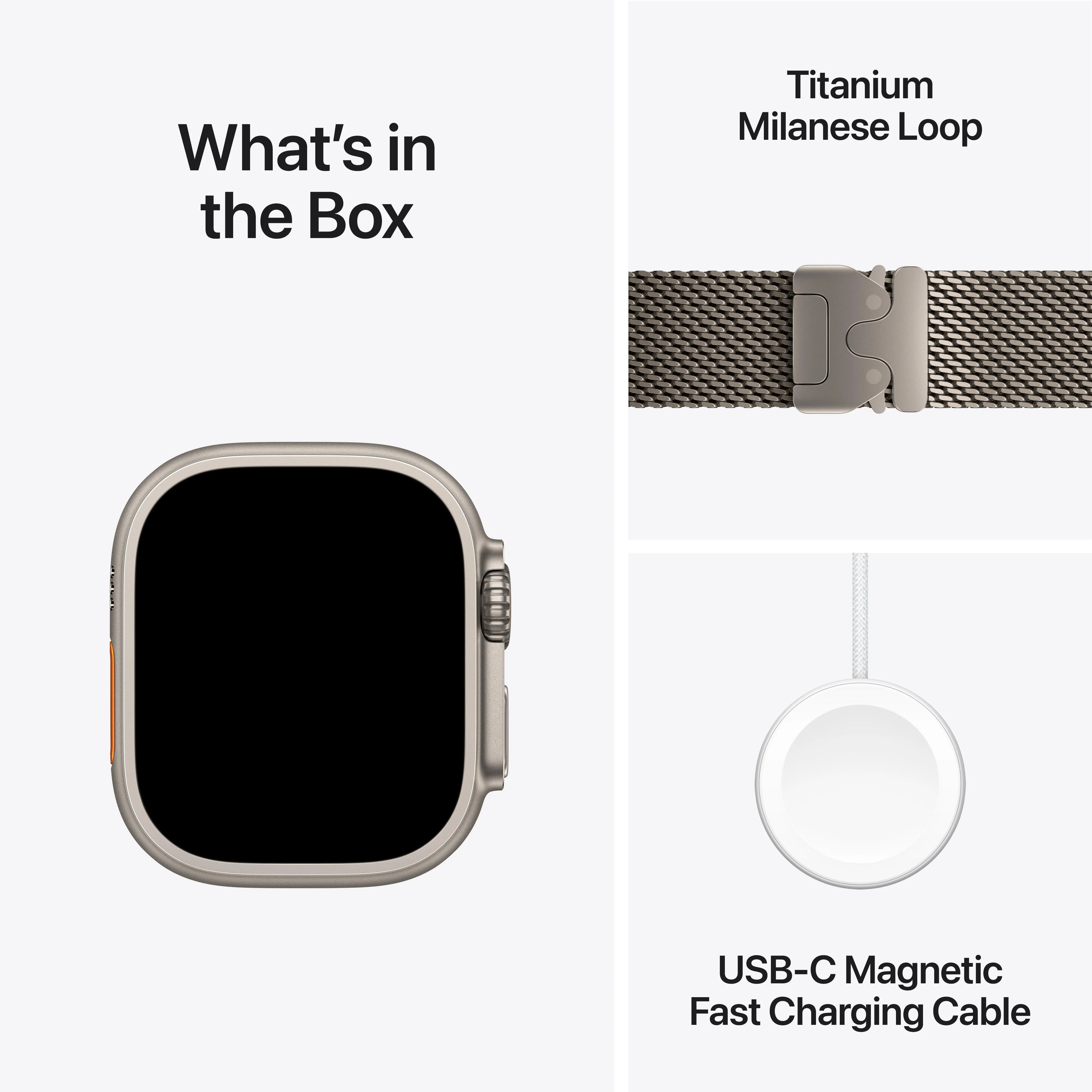 Apple Watch Ultra 2 GPS + Cellular 49mm Natural Titanium Case with Natural Titanium Milanese Loop - Medium - Image 9
