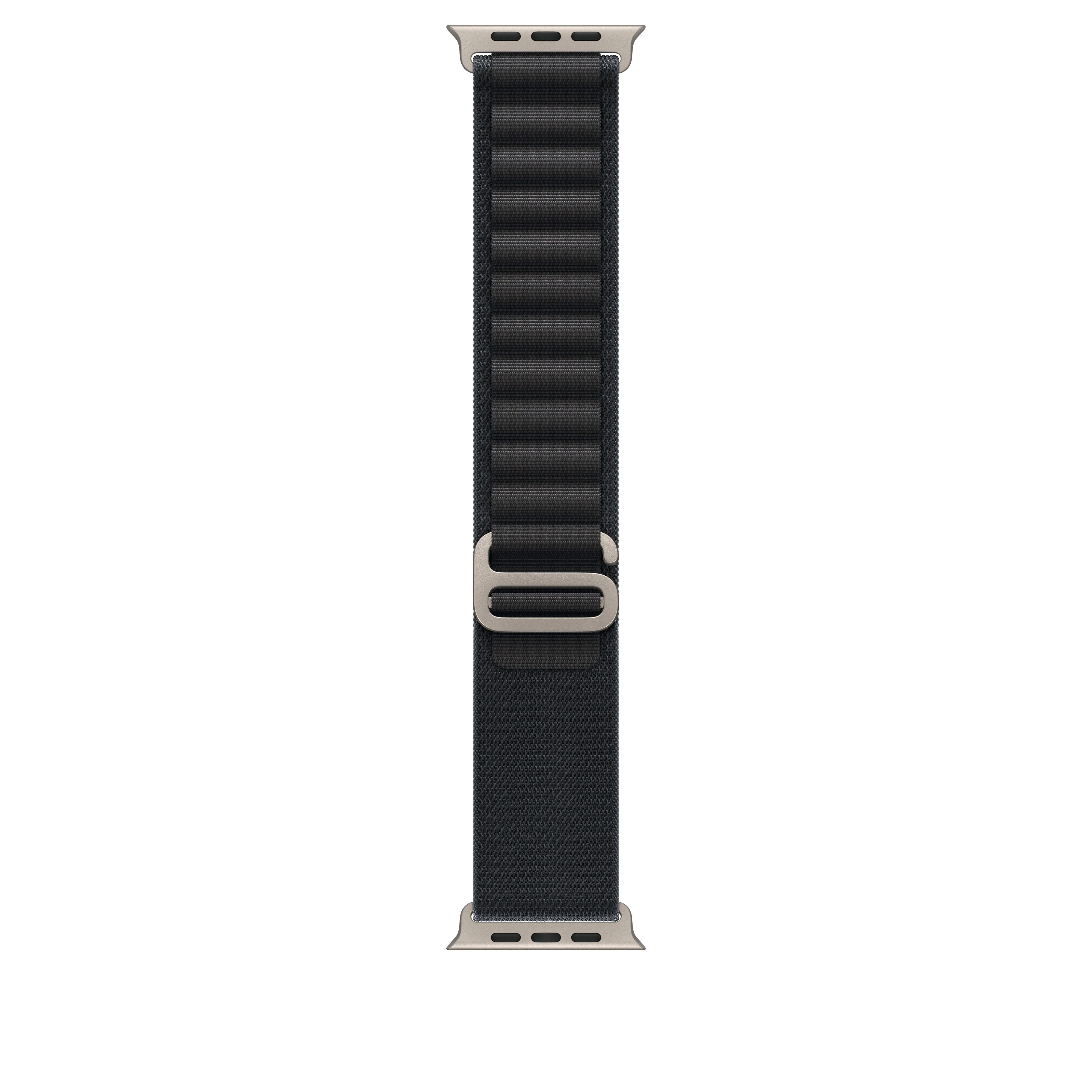 49mm Black Alpine Loop - Medium - Natural Titanium Finish