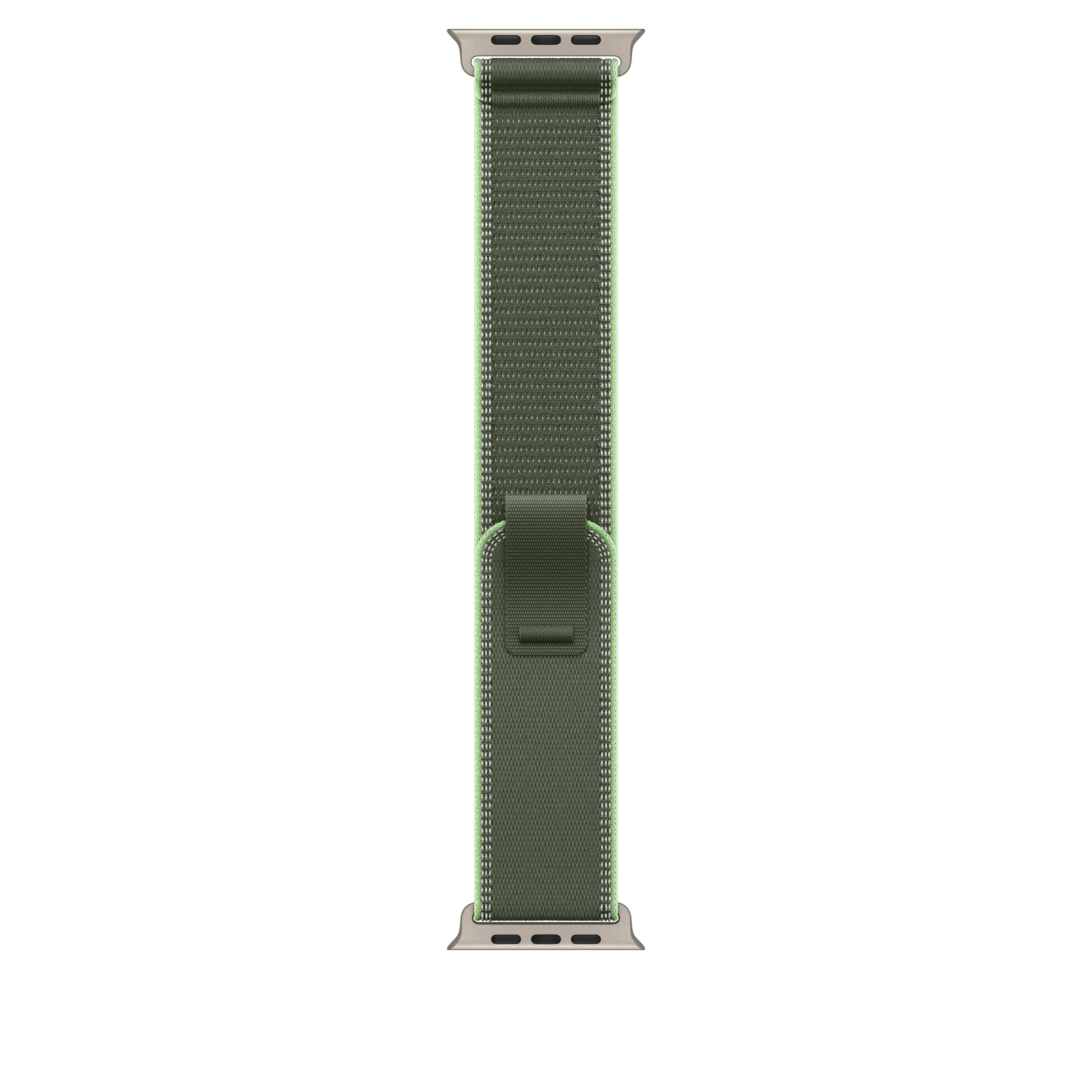 49mm Green/Neon Trail Loop – M/L - Natural Titanium Finish