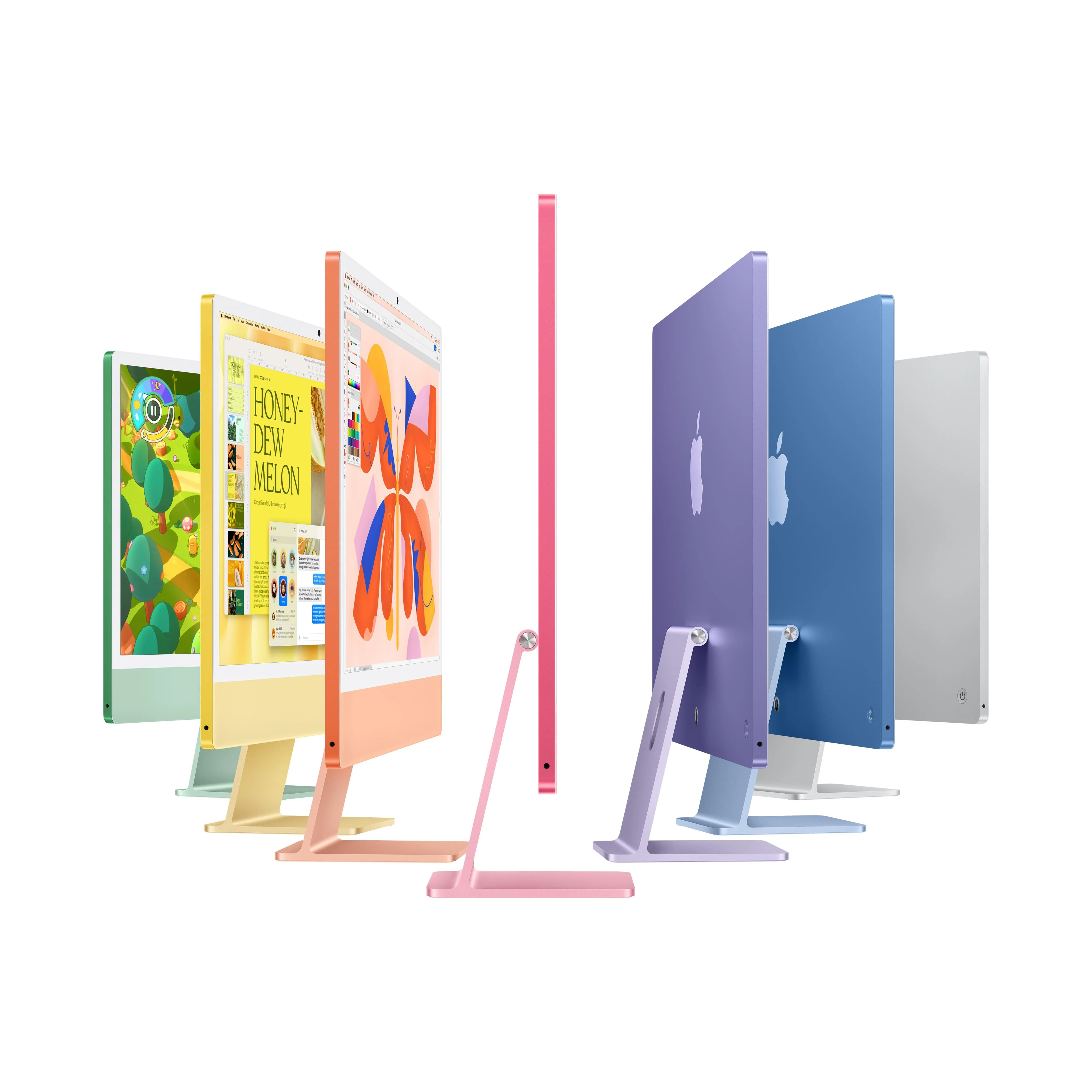 24-inch iMac with Retina 4.5K display: Apple M4 chip with 8-core CPU and 8‑core GPU, 256GB SSD - Yellow - Image 4