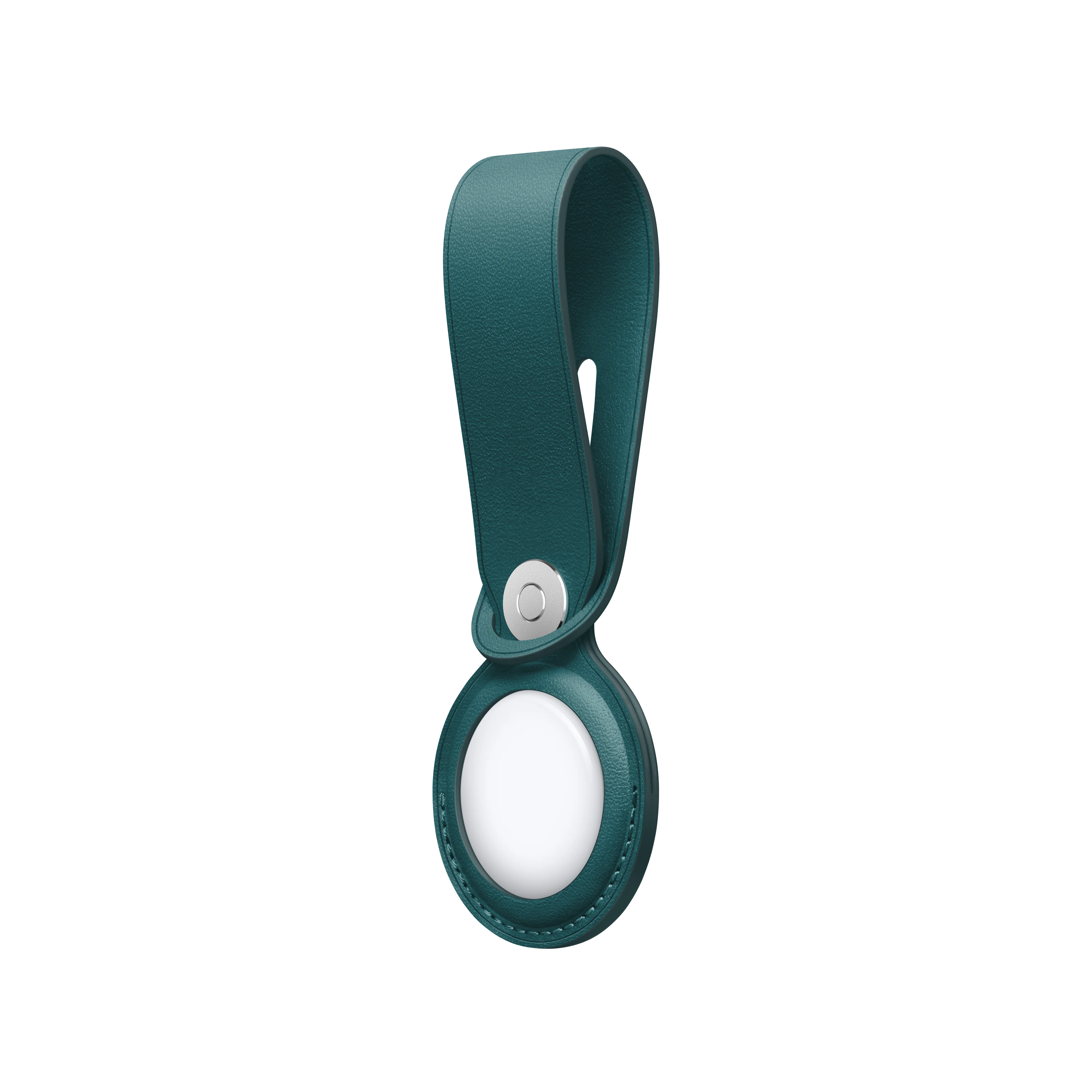 AirTag Leather Loop - Forest Green - Image 2