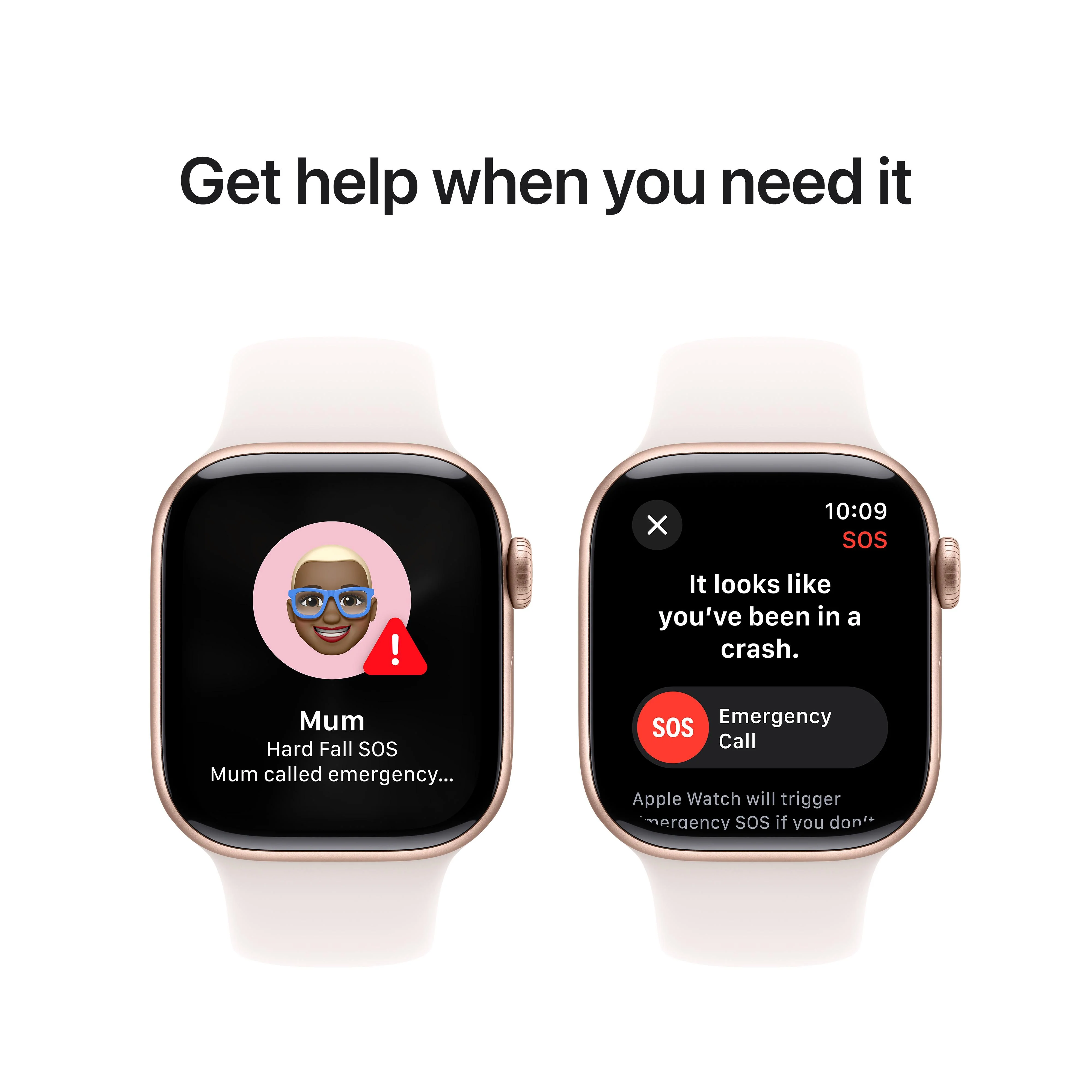 Apple Watch Series 10 GPS + Cellular 42mm Rose Gold Aluminium Case with Light Blush Sport Band - S/M - Image 6