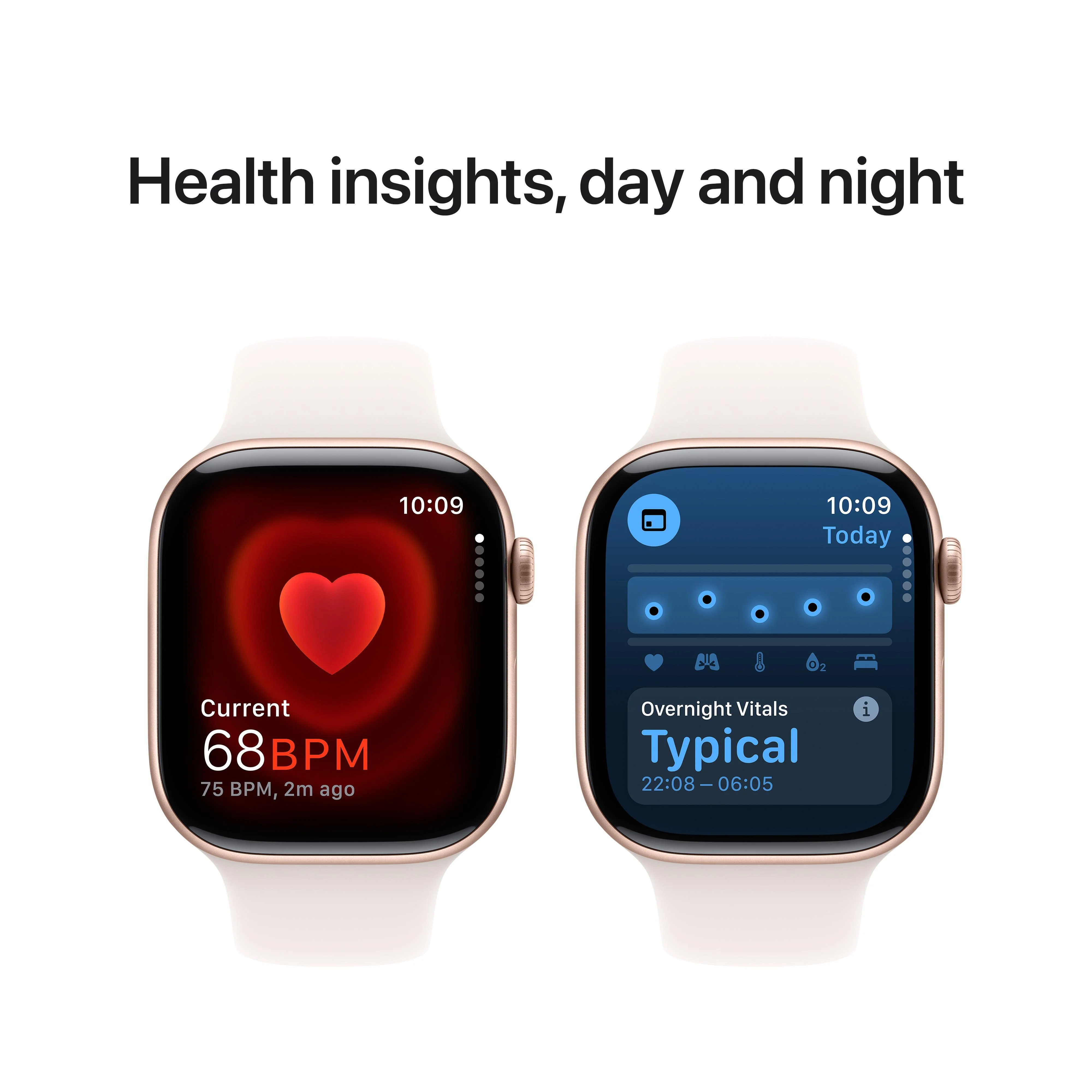 Apple Watch Series 10 GPS + Cellular 46mm Rose Gold Aluminium Case with Light Blush Sport Band - M/L - Image 5