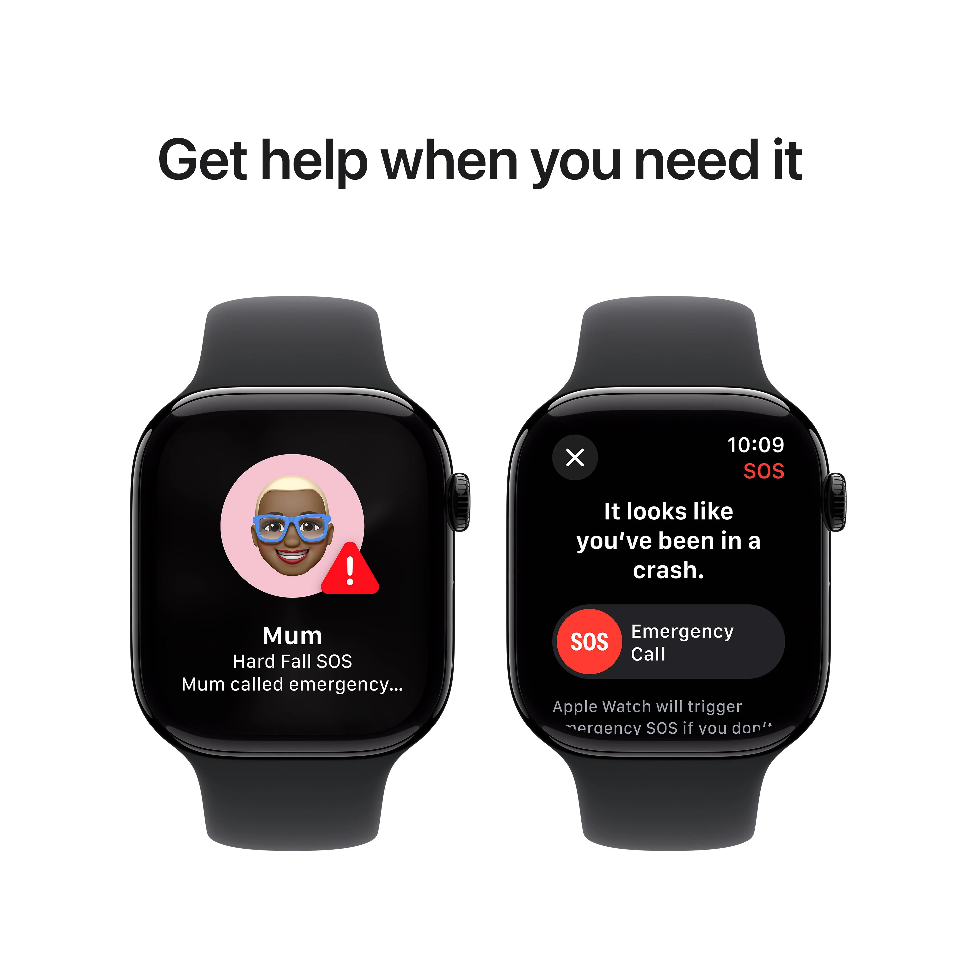 Apple Watch Series 10 GPS 46mm Jet Black Aluminium Case with Black Sport Band - M/L - Image 6