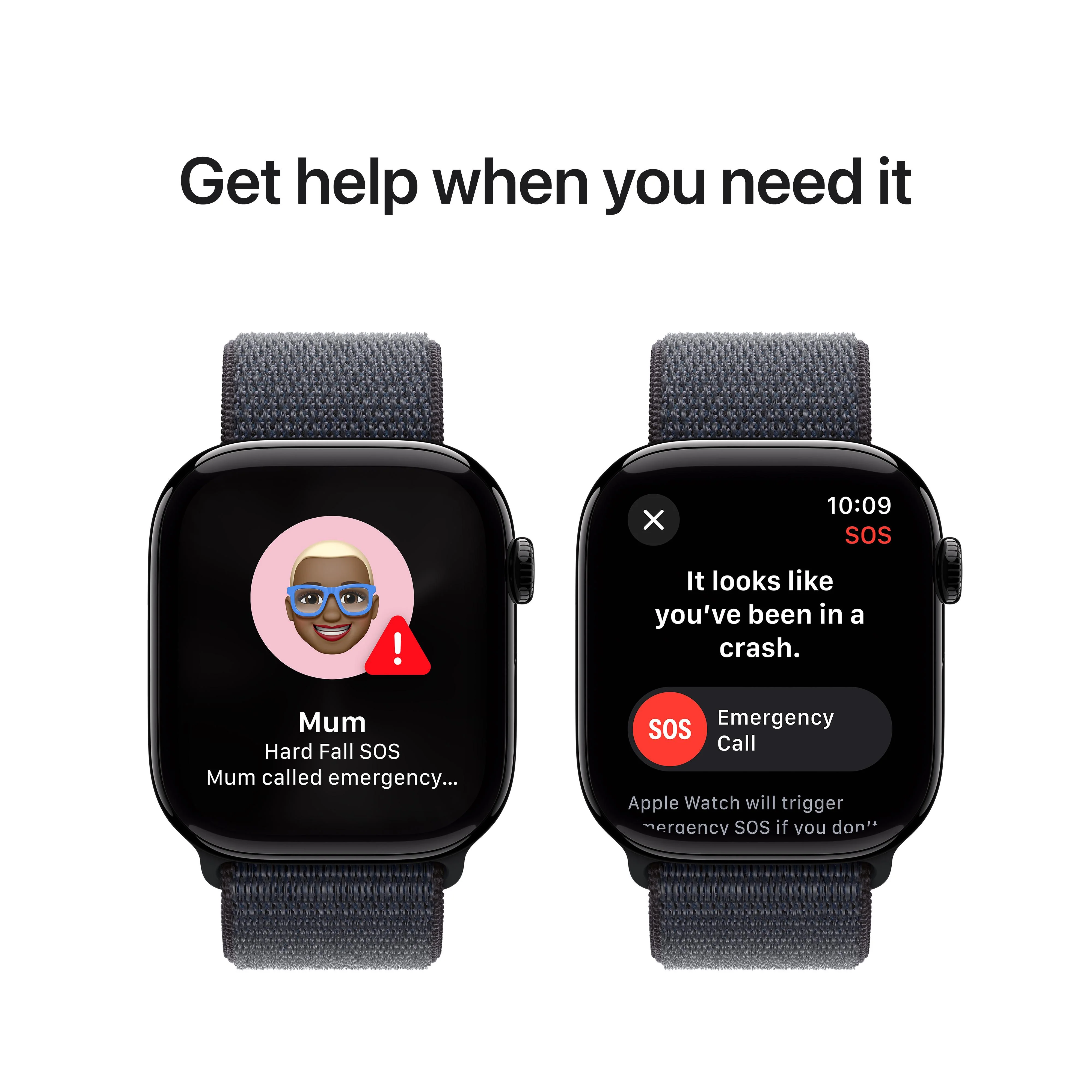Apple Watch Series 10 GPS 46mm Jet Black Aluminium Case with Ink Sport Loop - Image 6