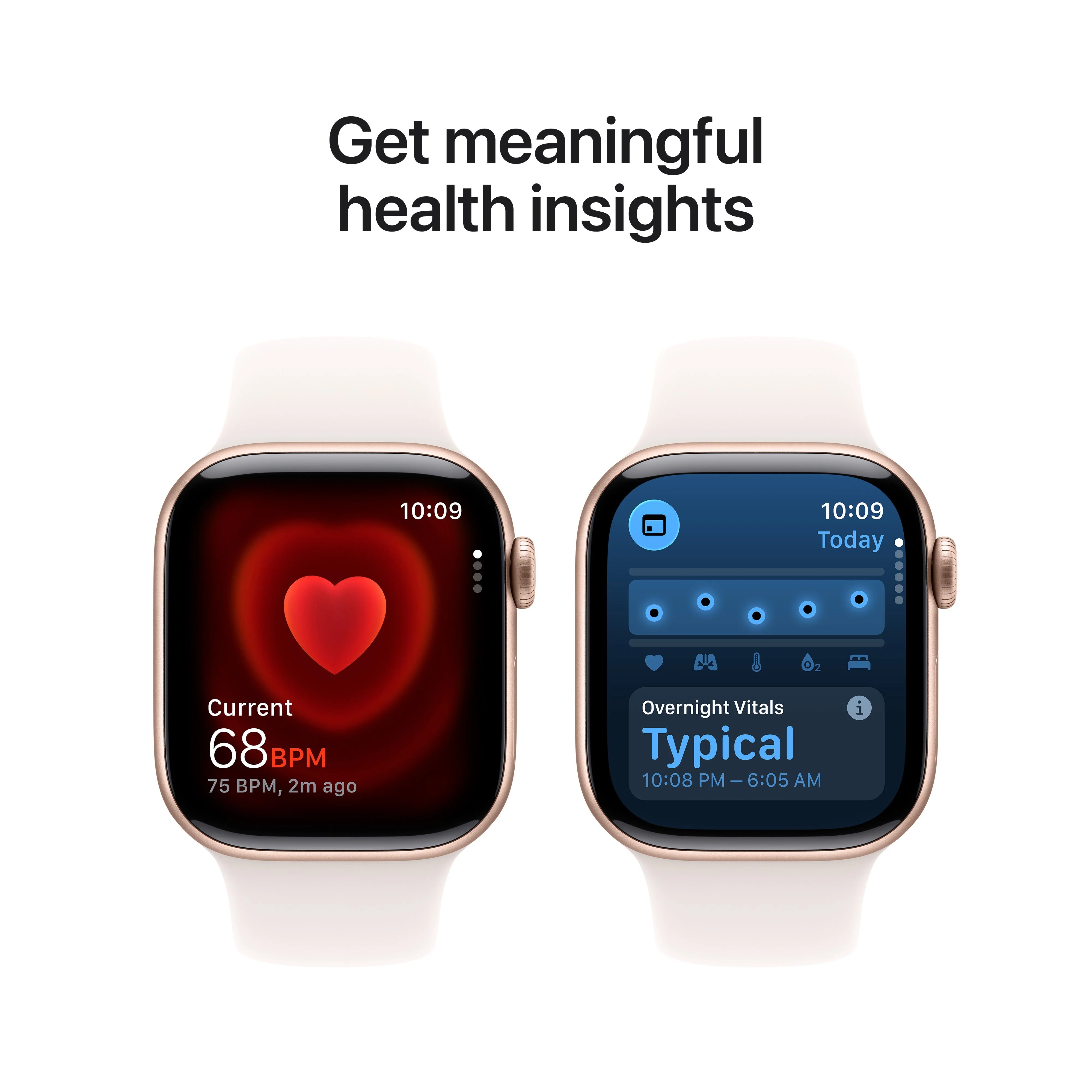 Apple Watch Series 11 GPS 42mm Rose Gold Aluminium Case with Light Blush Sport Band - S/M - Image 5