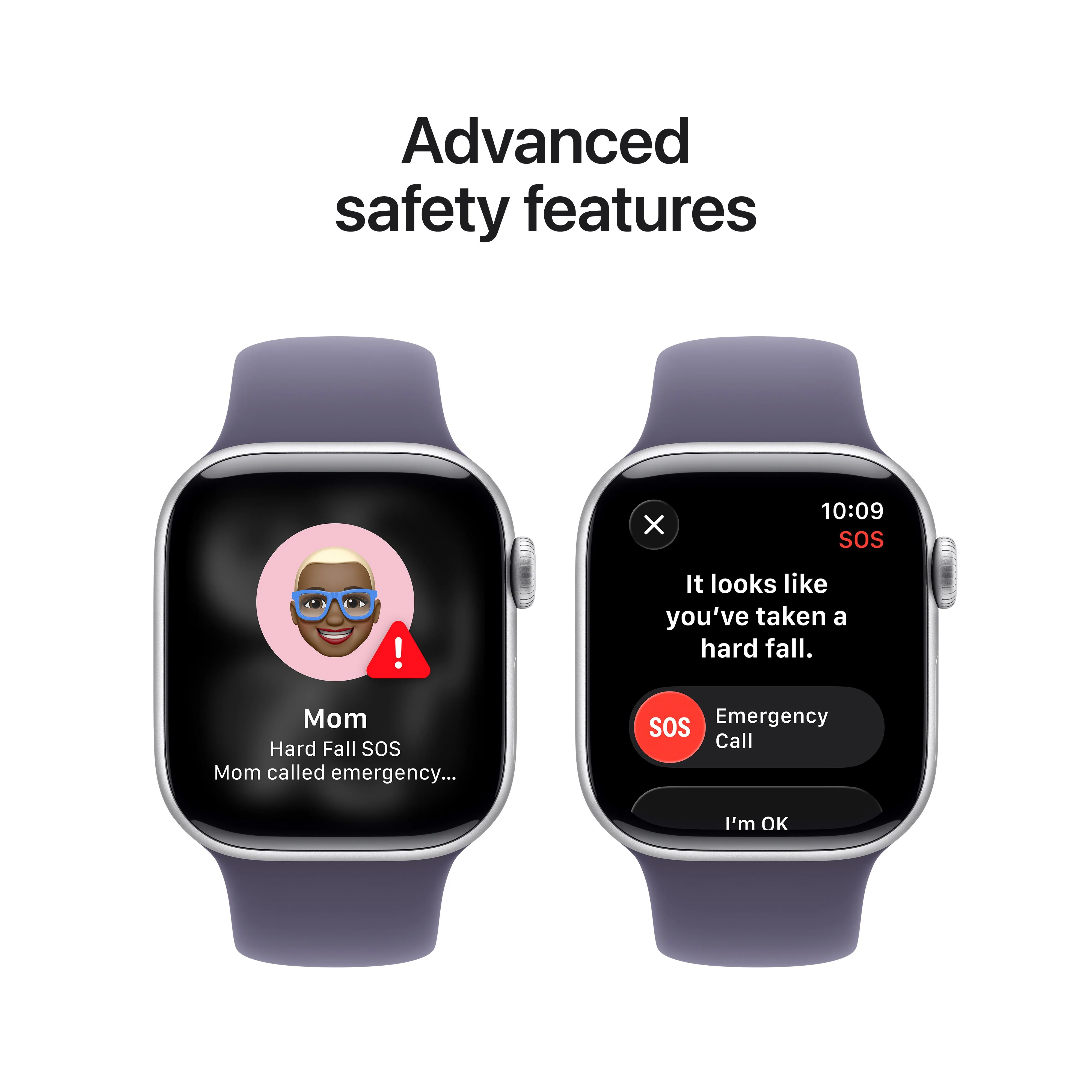 Apple Watch Series 11 GPS 42mm Silver Aluminium Case with Purple Fog Sport Band - M/L - Image 6
