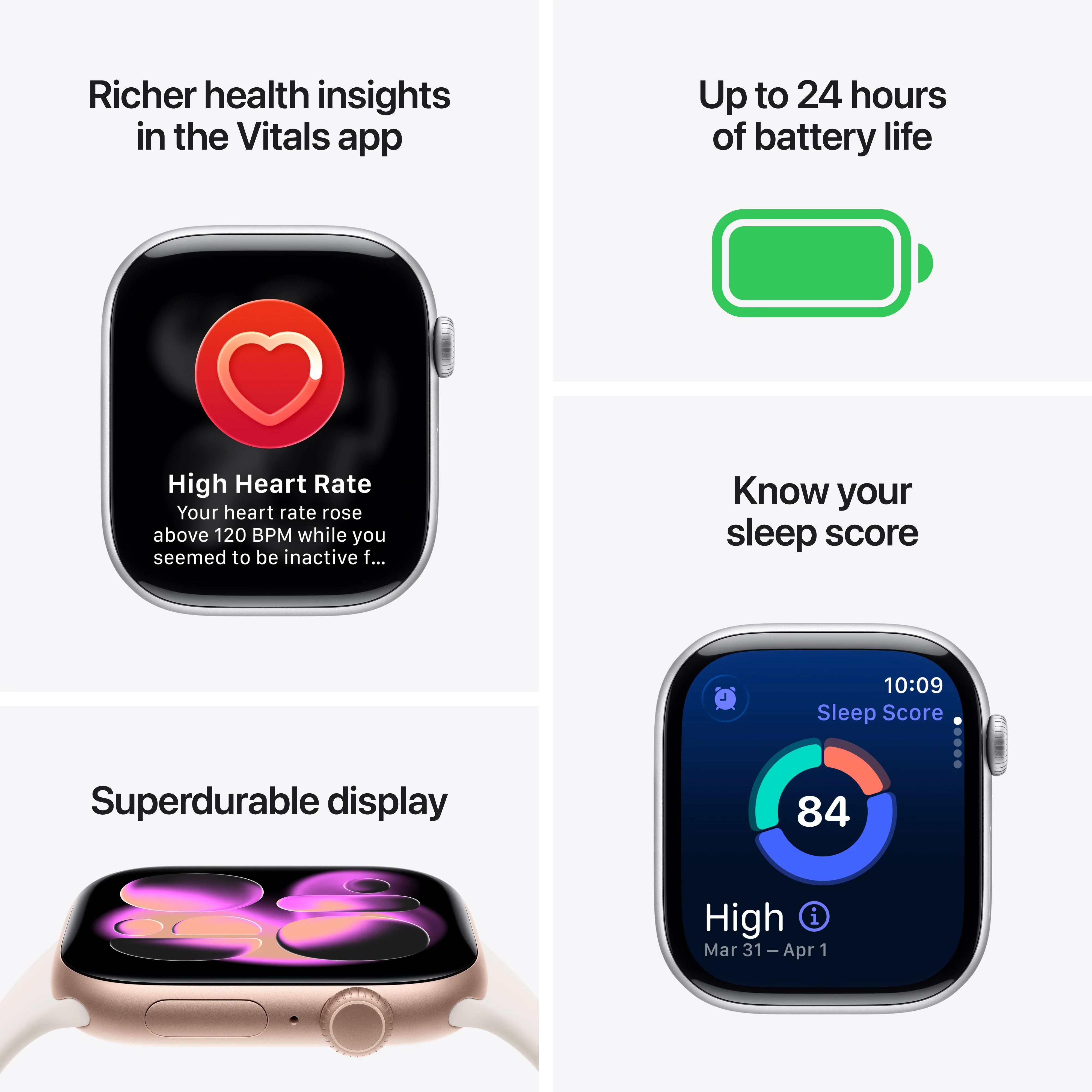 Apple Watch Series 11 GPS + Cellular 42mm Jet Black Aluminium Case with Black Sport Band - S/M - Image 3