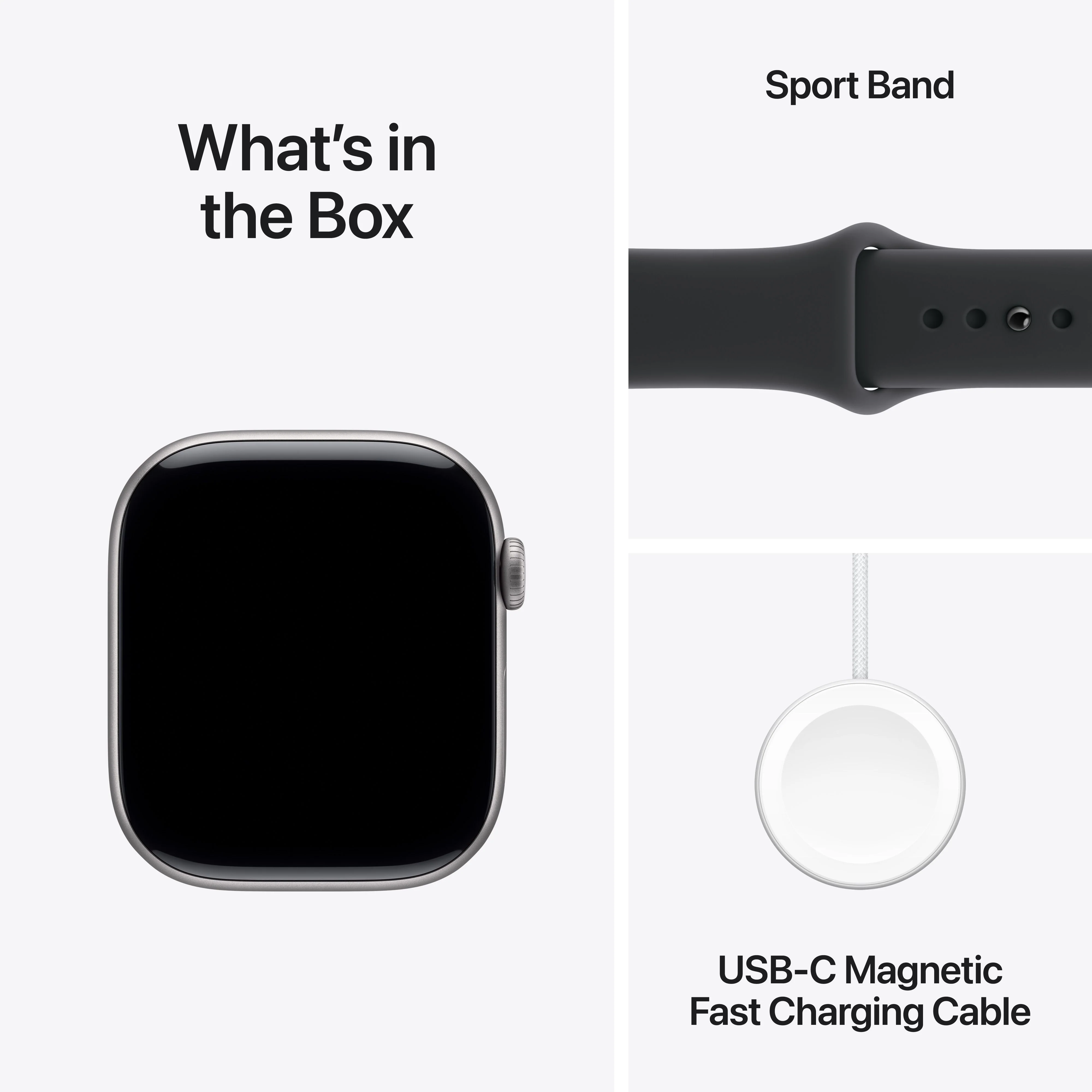 Apple Watch Series 11 GPS + Cellular 46mm Space Grey Aluminium Case with Black Sport Band - S/M - Image 8