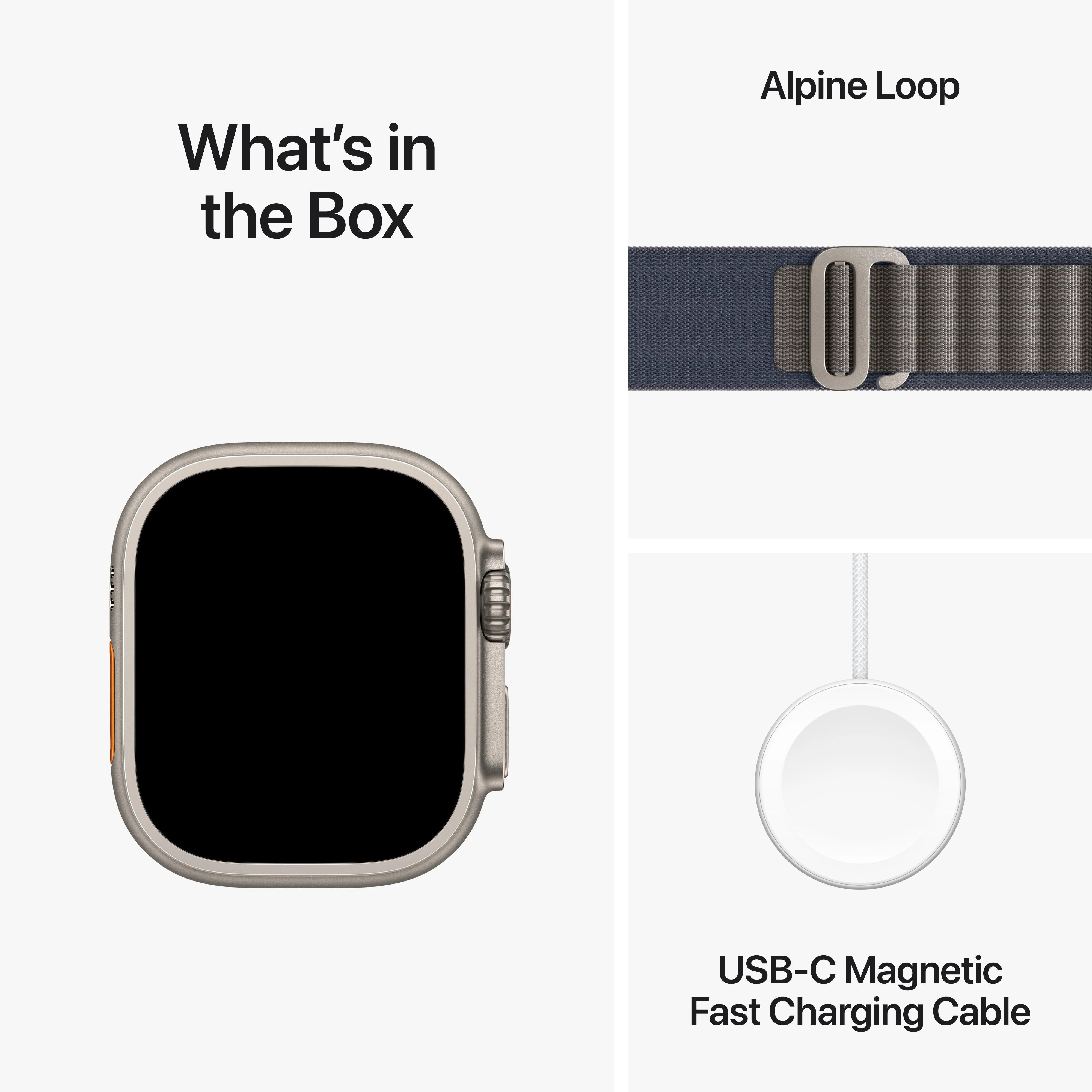 Apple Watch Ultra 2 GPS + Cellular 49mm Titanium Case with Blue Alpine Loop - Large - Image 9