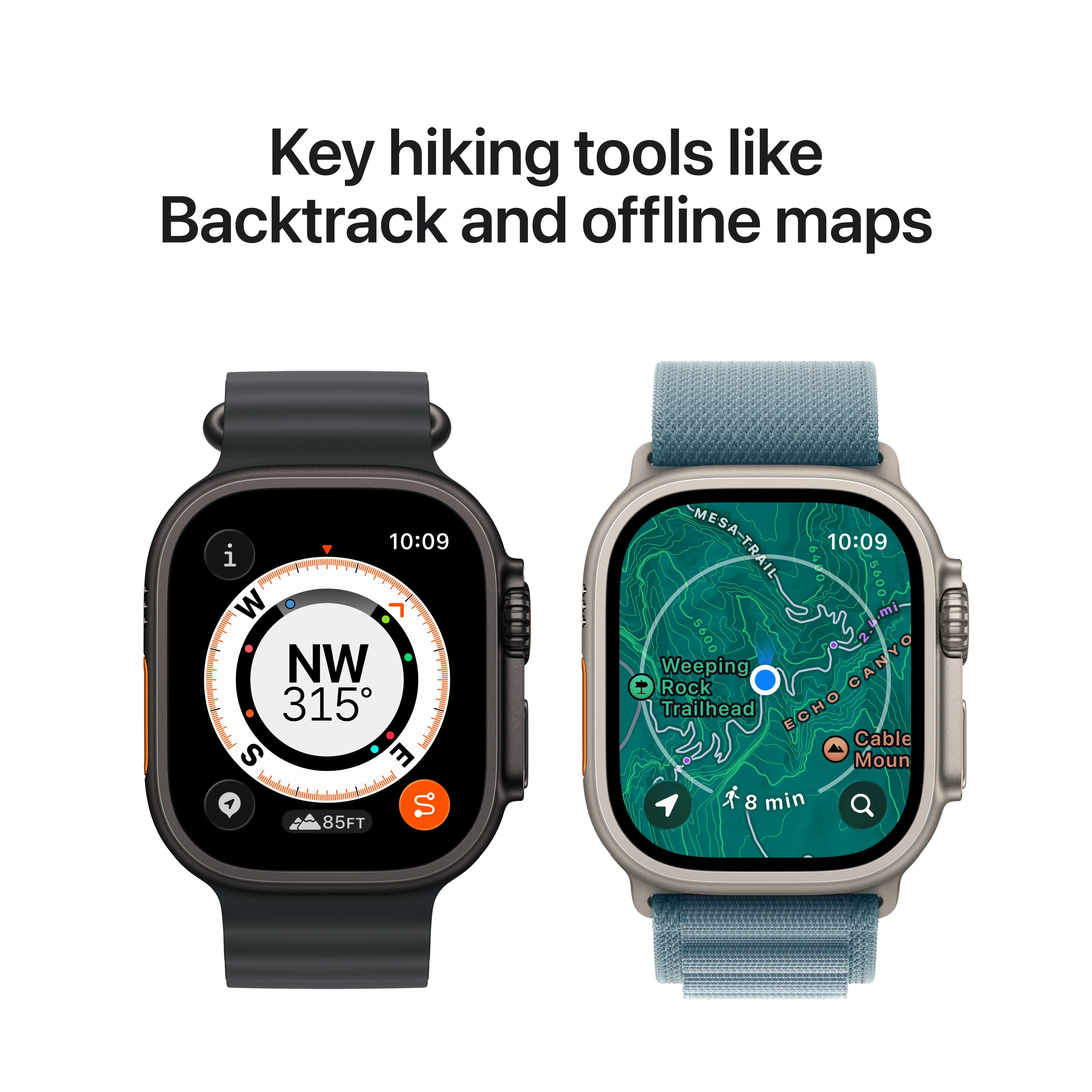 Apple Watch Ultra 3 GPS + Cellular 49mm Black Titanium Case with Black Alpine Loop - Small - Image 5