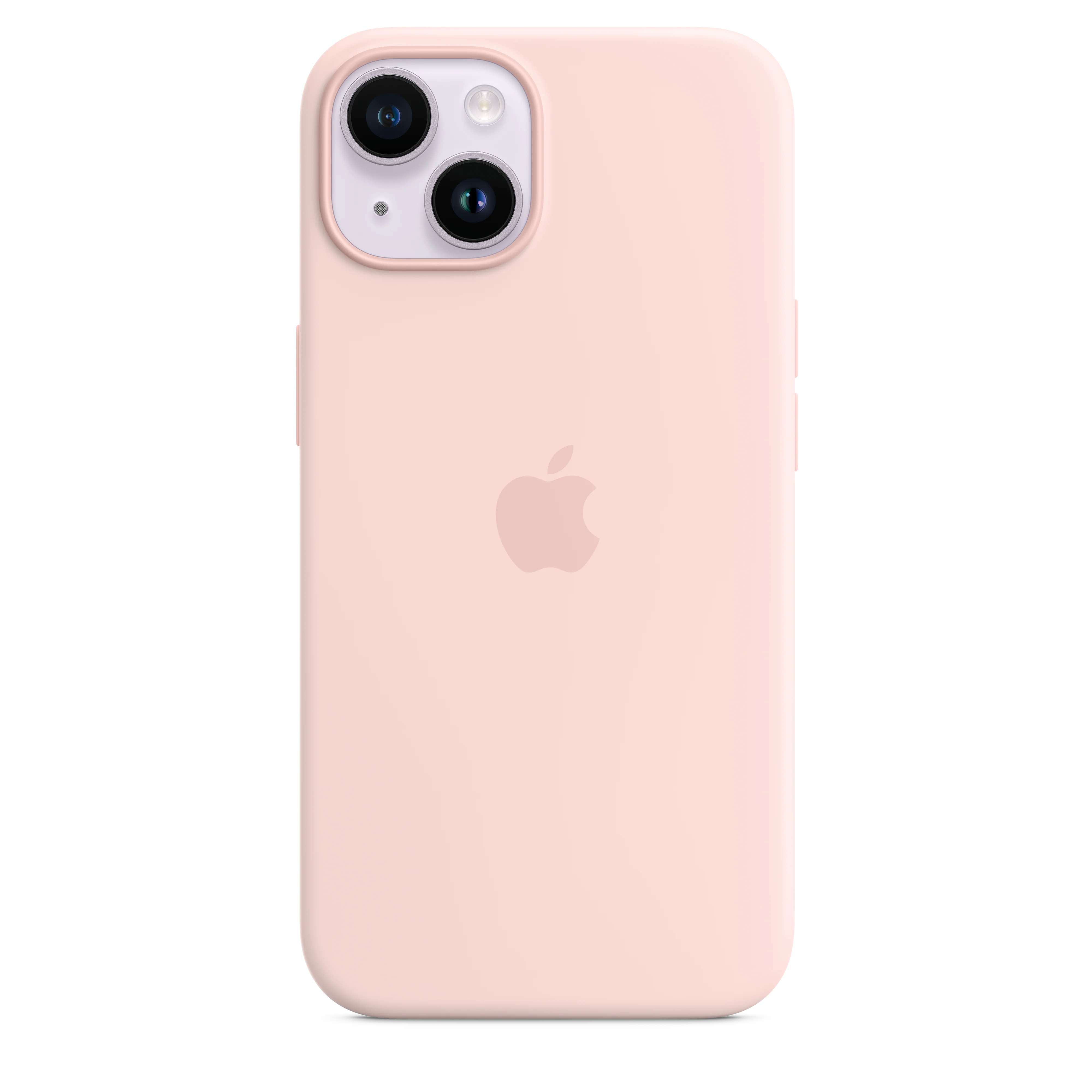 iPhone 14 Silicone Case with MagSafe - Chalk Pink - Image 2