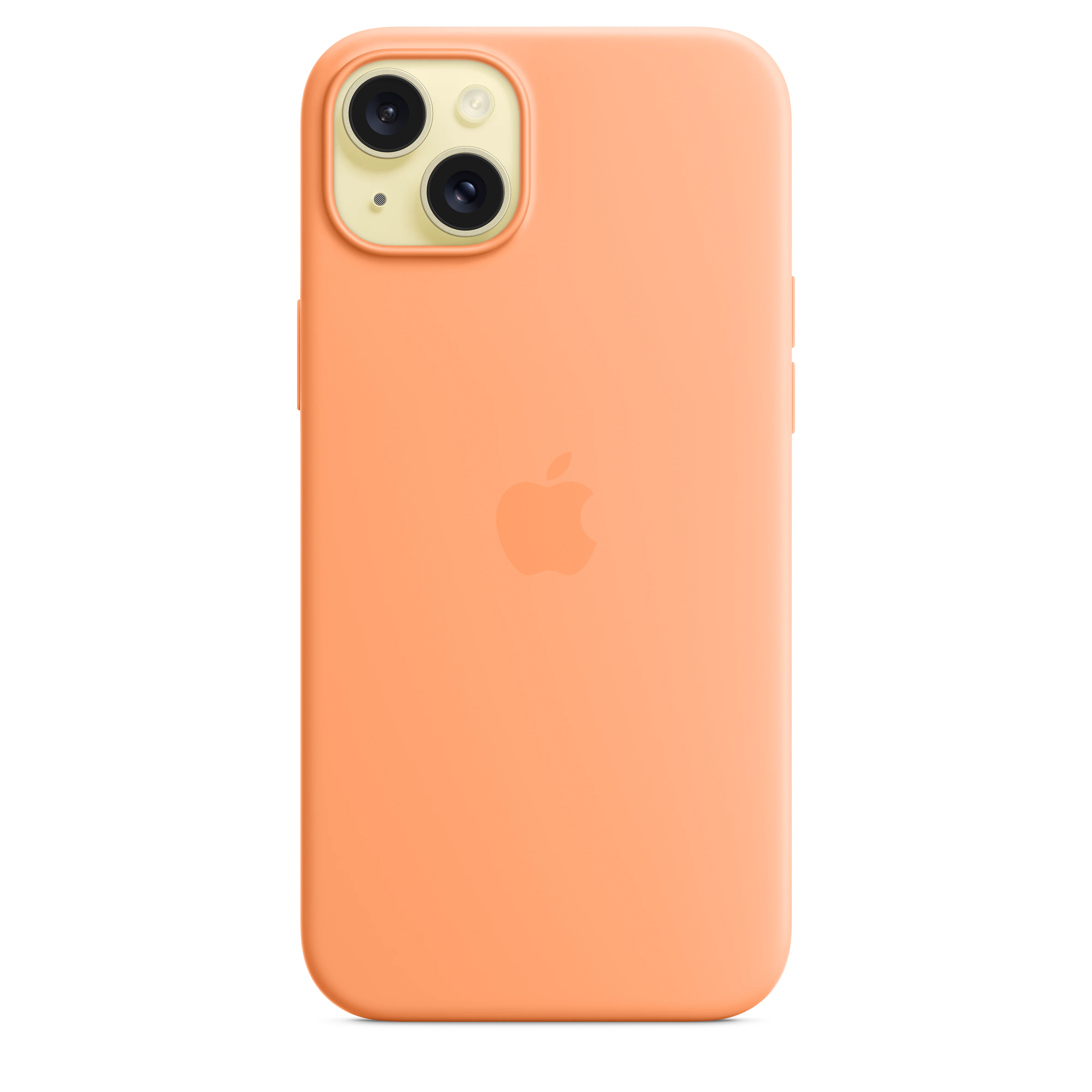iPhone 15 Plus Silicone Case with MagSafe - Orange Sorbet - Image 3