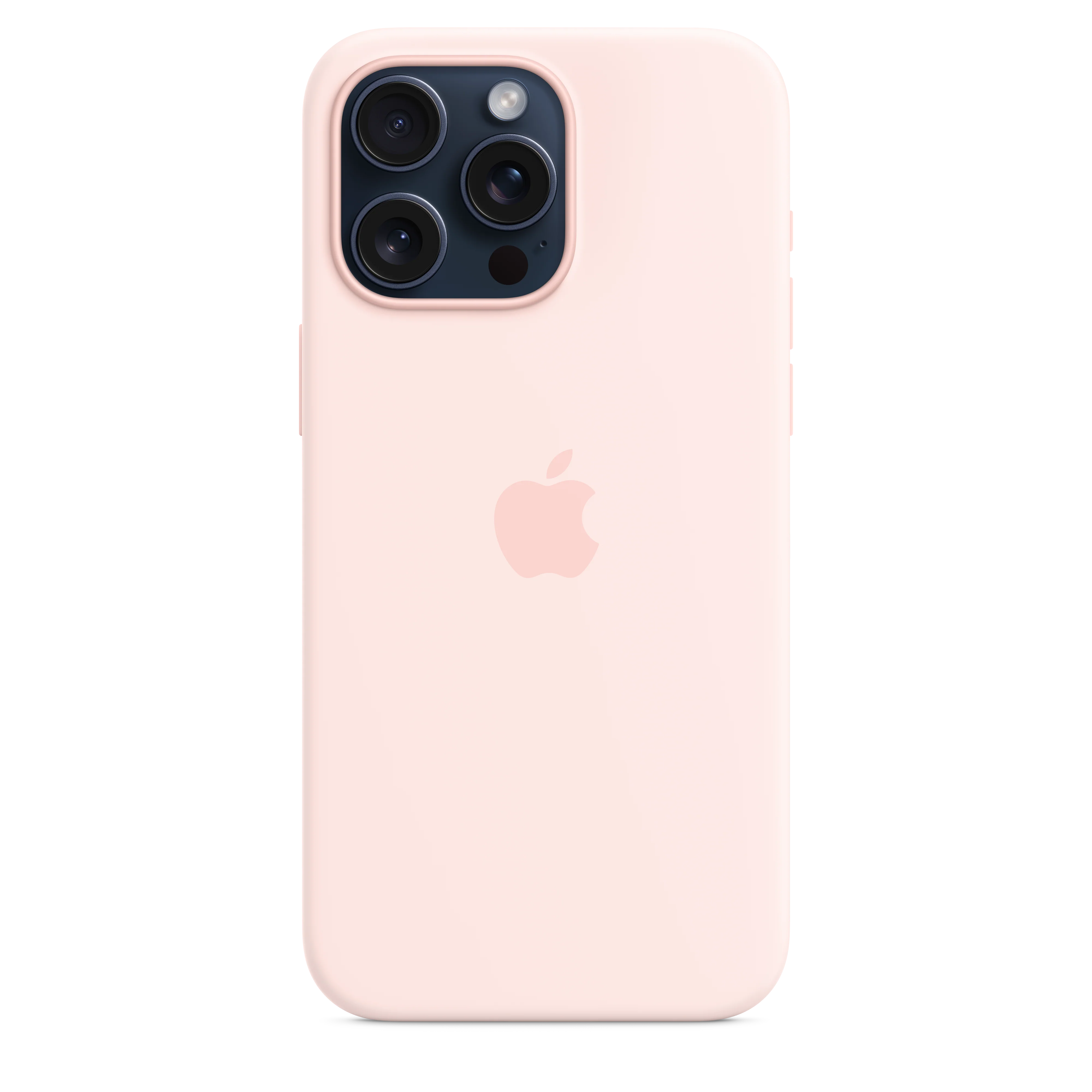 iPhone 15 Pro Max Silicone Case with MagSafe - Light Pink - Image 2