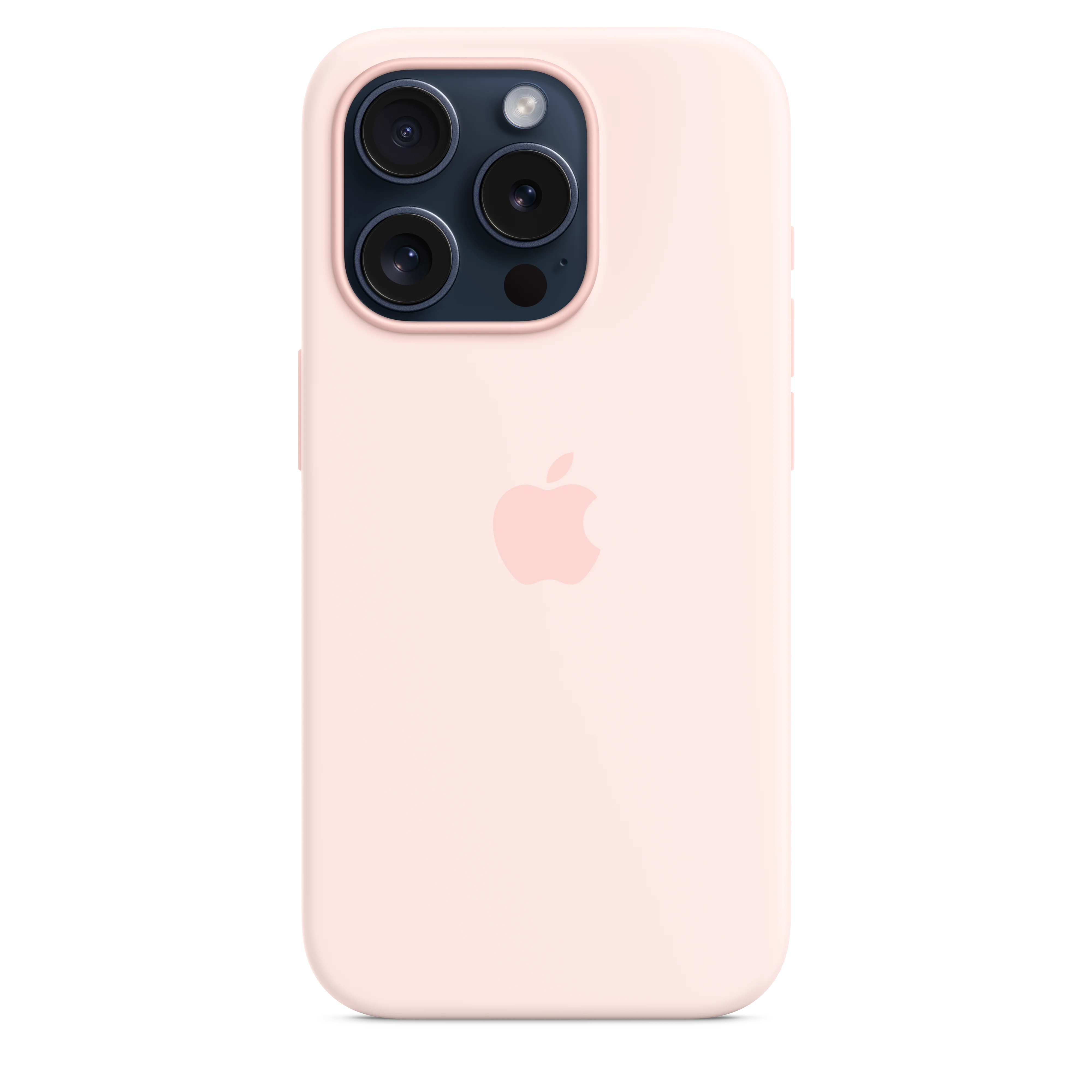 iPhone 15 Pro Silicone Case with MagSafe - Light Pink - Image 2