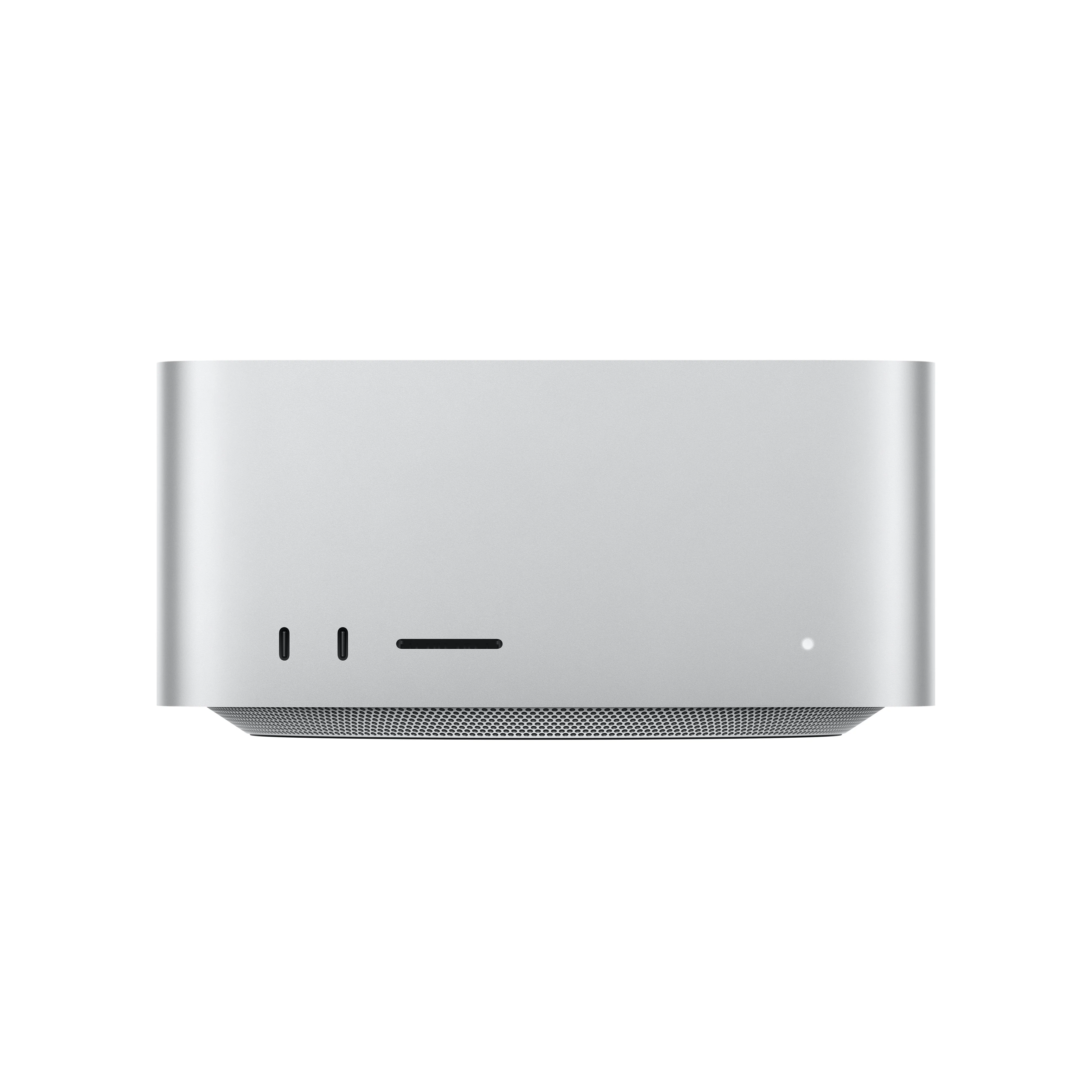 Mac Studio: Apple M4 Max chip with 14‑core CPU and 32‑core GPU, 512GB SSD