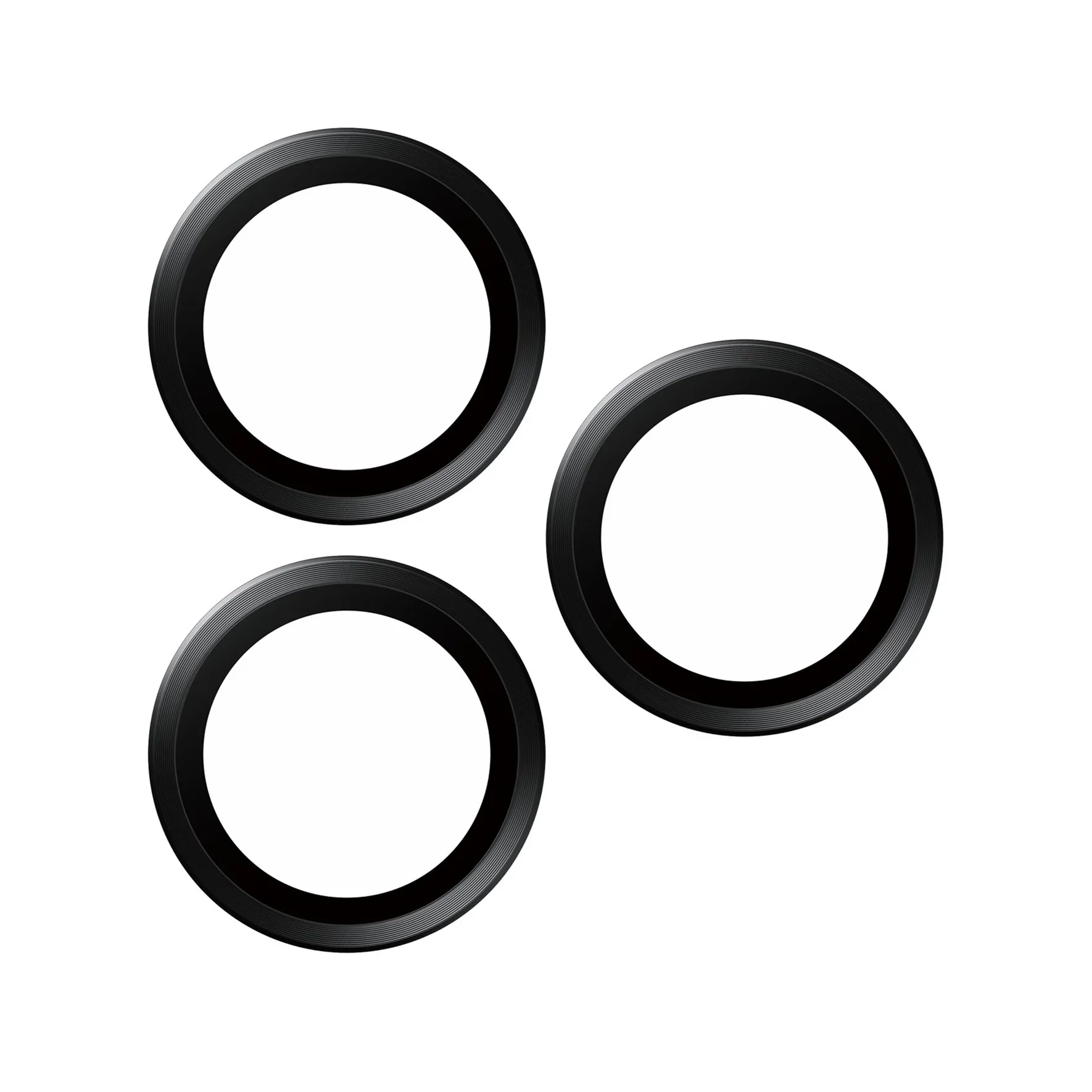 PanzerGlass Camera Lens Protector Hoop Optic Rings for iPhone 15 Pro / iPhone 15 Pro Max (Black) - Image 4