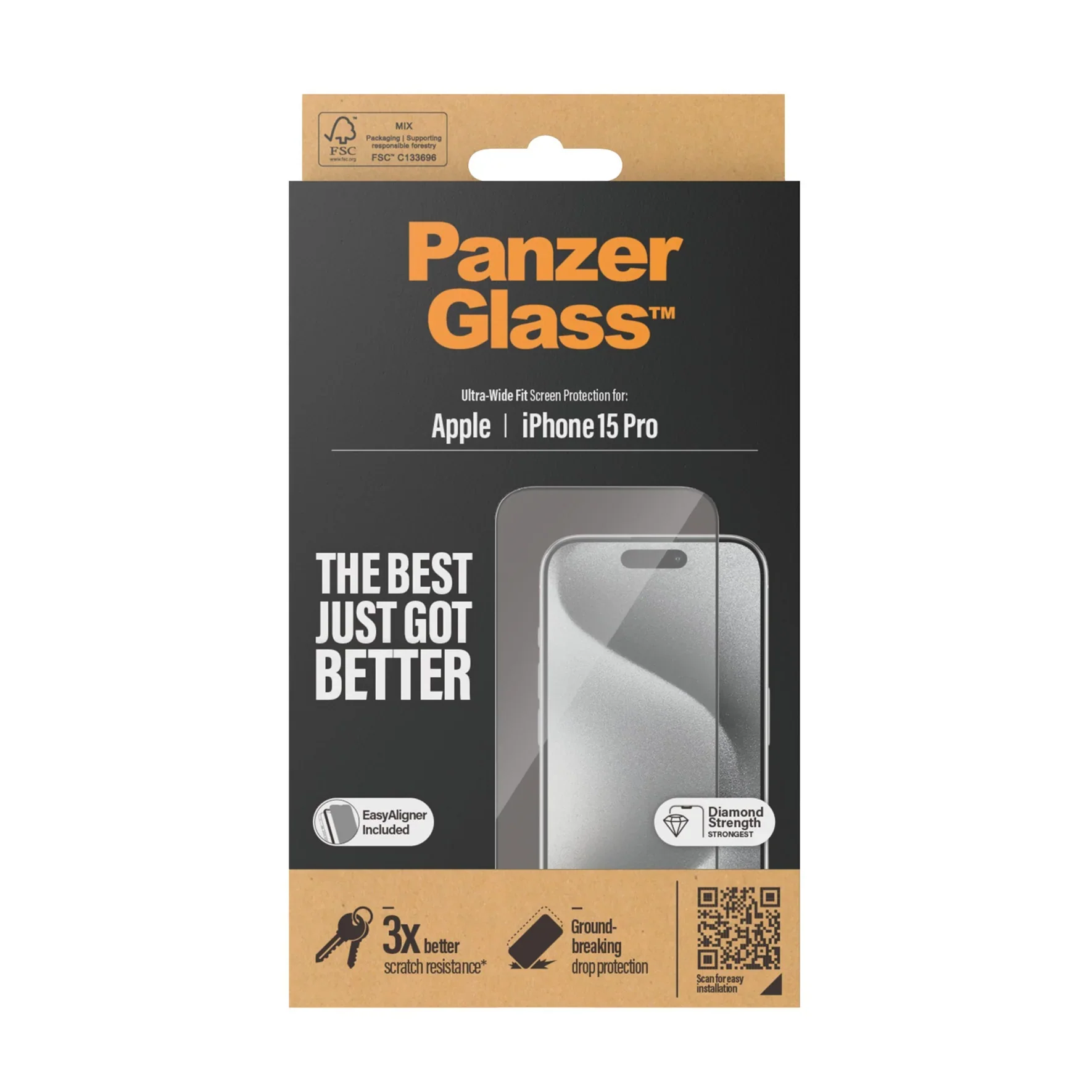 PanzerGlass UWF Glass for iPhone 15 (Clear) - Image 3