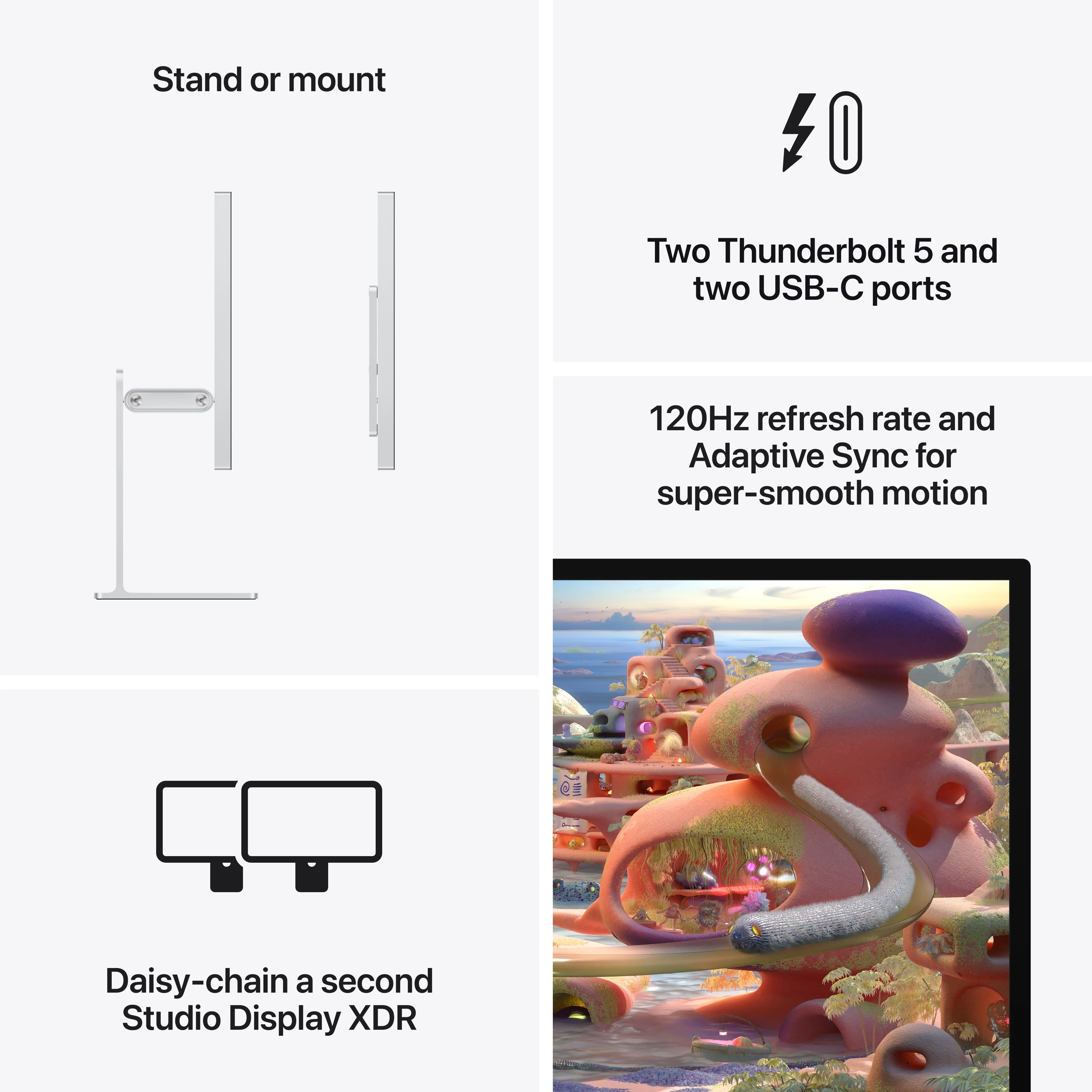 Studio Display XDR - Standard glass - Tilt- and height-adjustable stand - Image 8